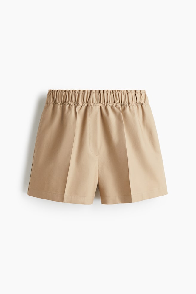 Shorts aus Pima-Baumwolle - Beige - 1
