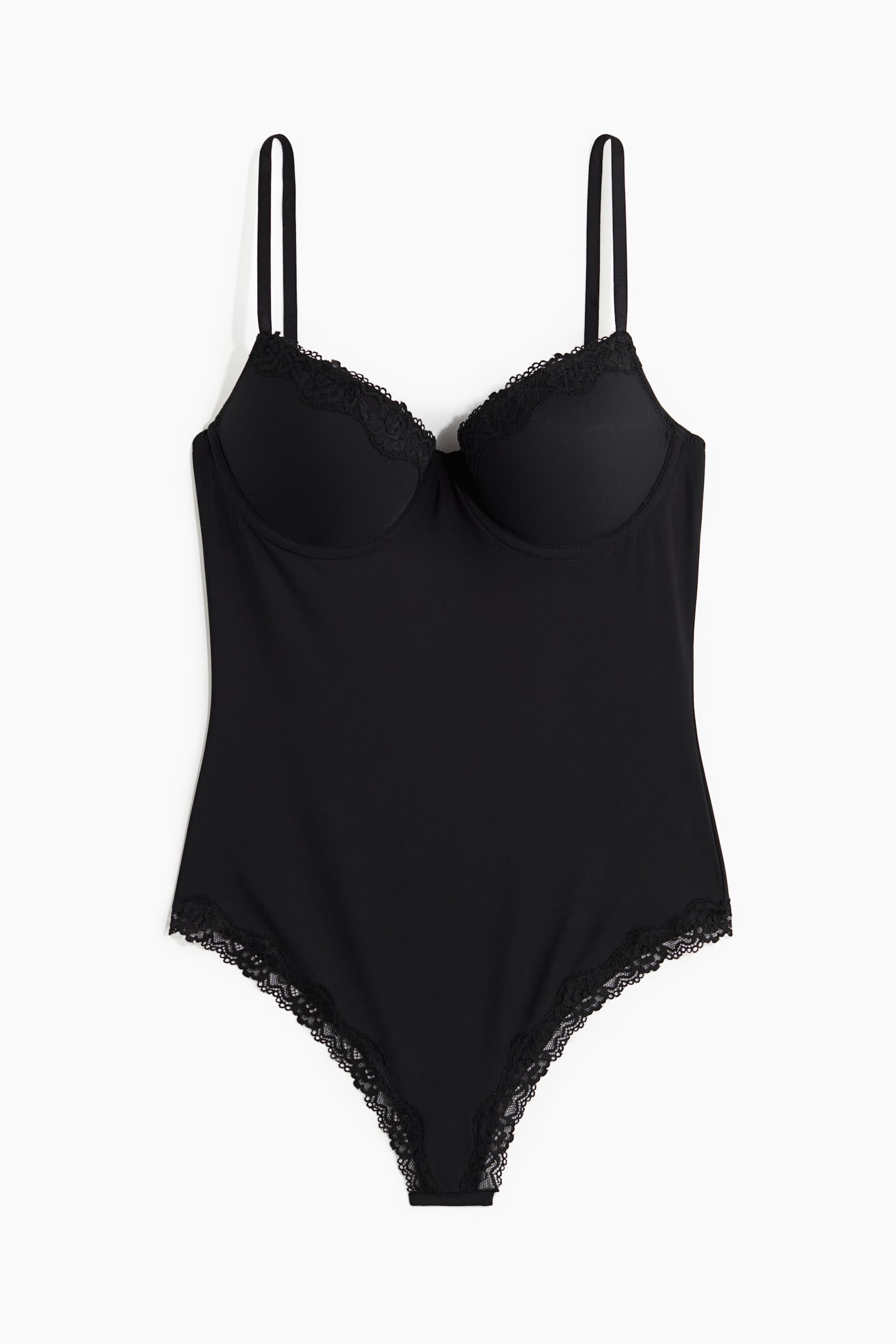 Light Shape Demi push-up body - Black - 2