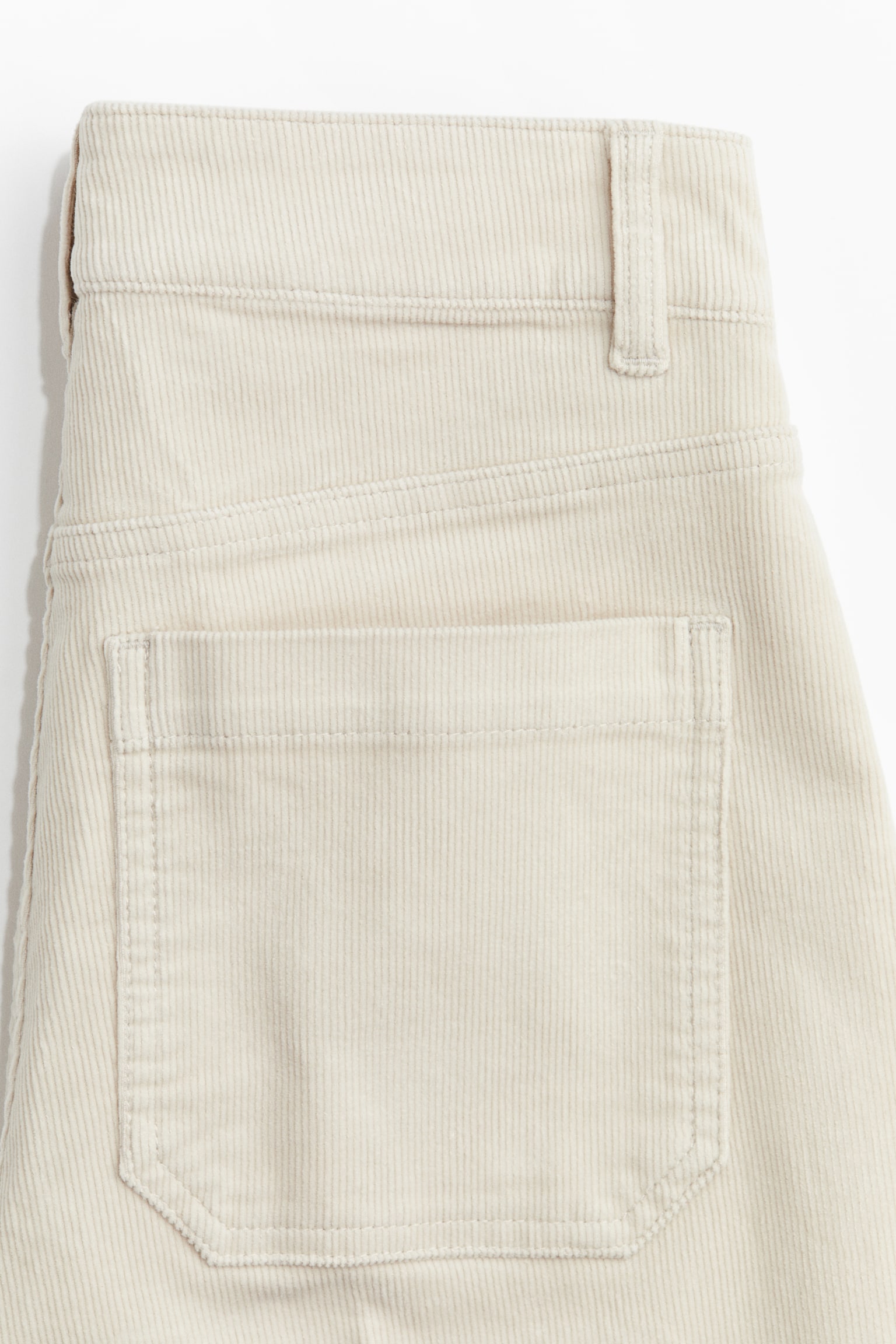 İspanyol Paça Fitilli Kadife Pantolon - Açık bej/Koyu yeşil/Lacivert/Koyu kahverengi - 4