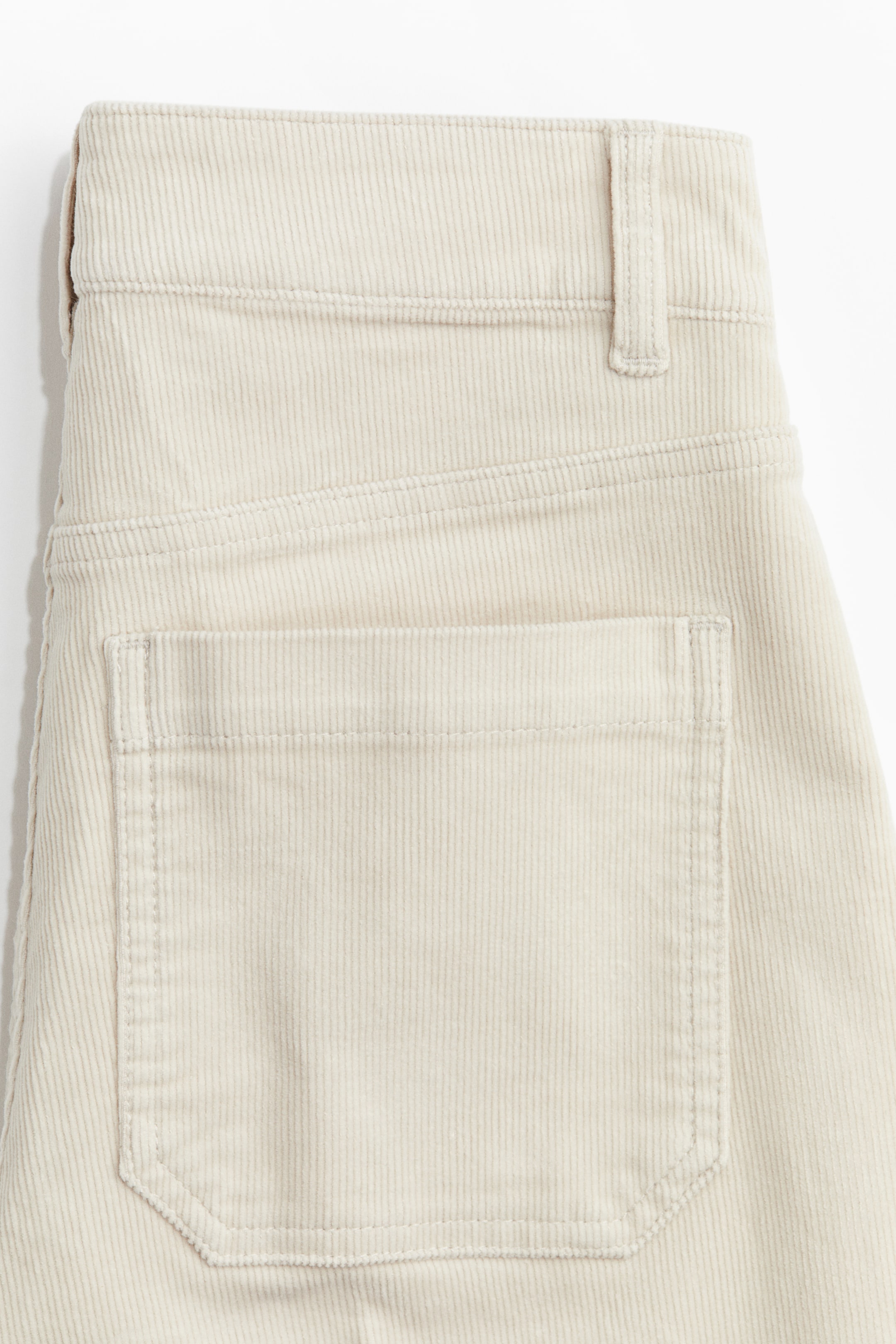 Büyük resmi görüntüle: İspanyol Paça Fitilli Kadife Pantolon - Açık bej - KADIN | H&M TR 5