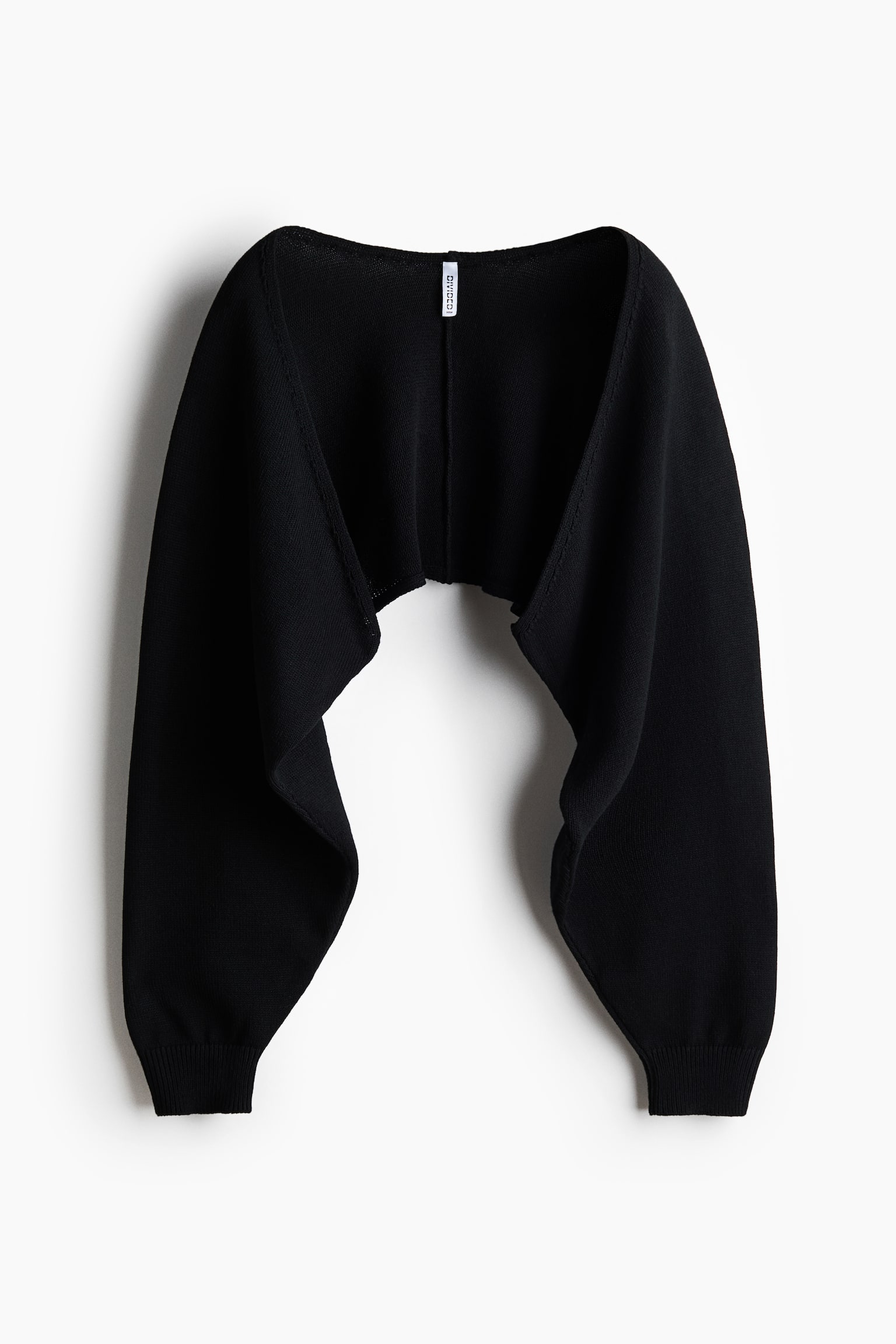 Knitted bolero - Black/Cream - 1