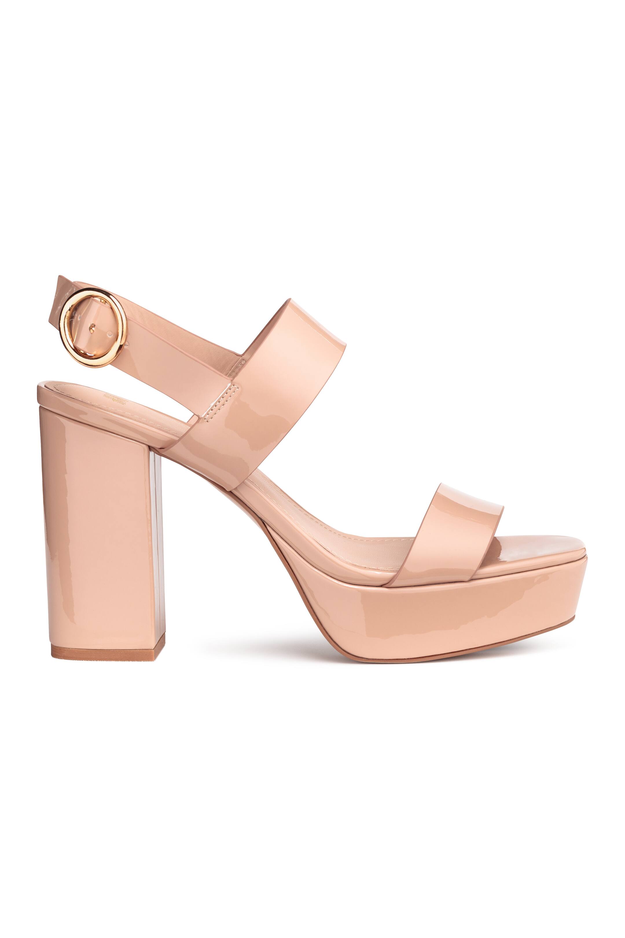 Agrandir l'image: Sandales à plateau - Beige poudré - FEMME | H&M FR 1