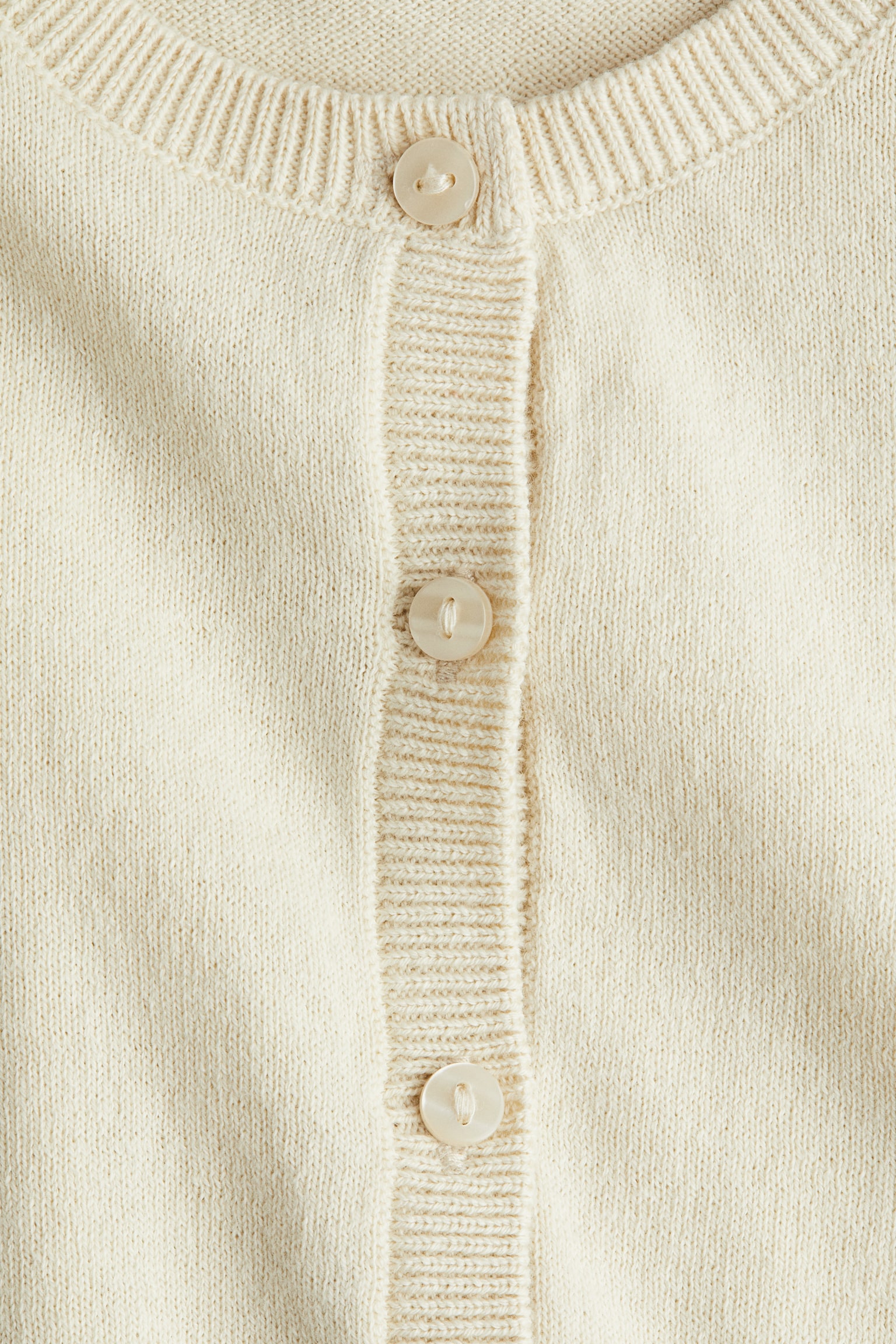 Детский кардиган H&M Cotton, цвет: Бежевый — фото 2