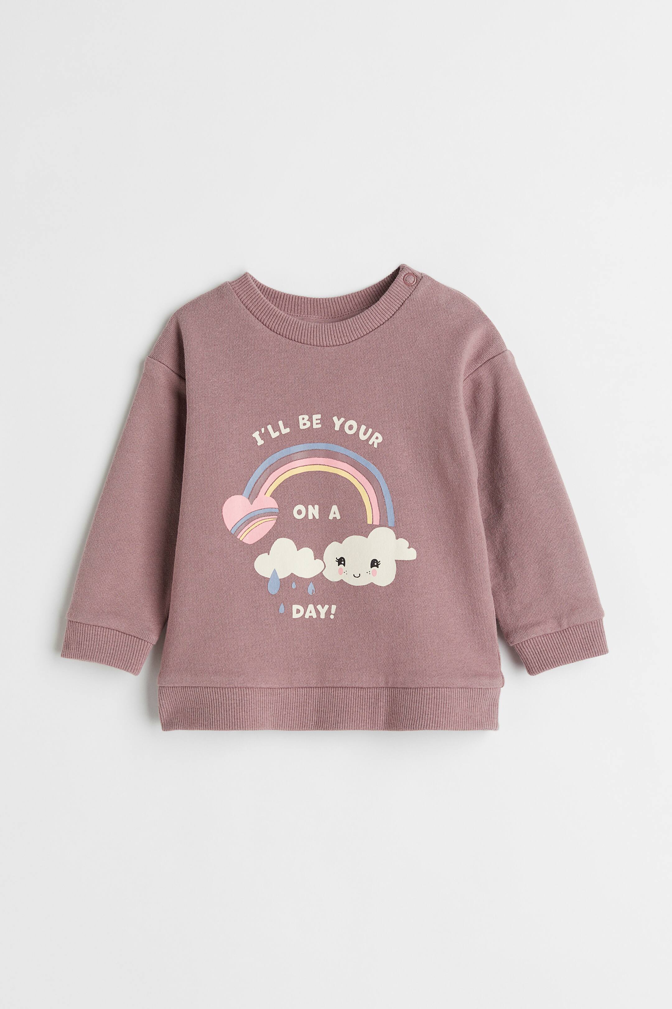 查看大圖: 運動衫 - 深粉紅色/彩虹 - Kids | H&M 1