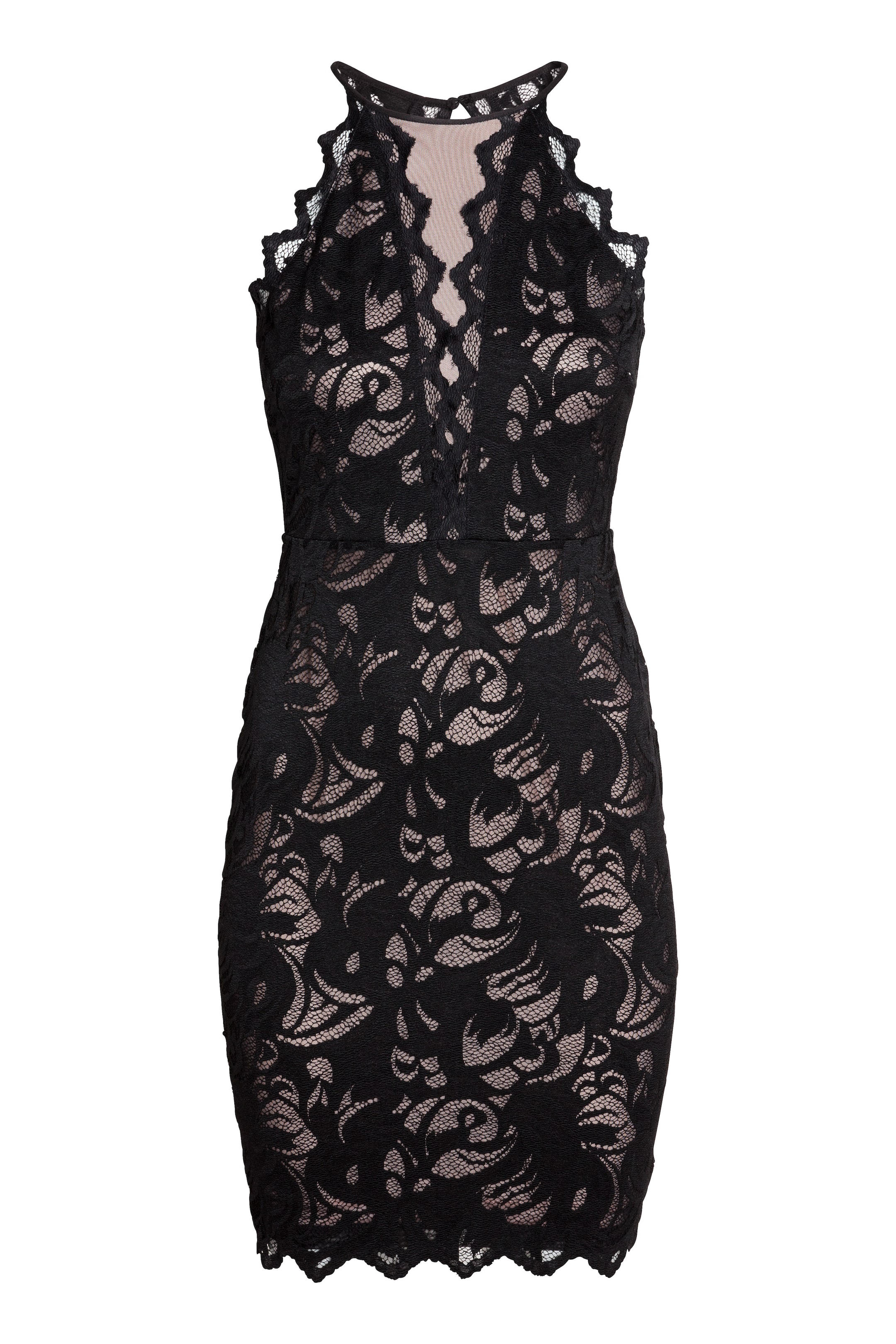 View larger image: Short lace dress - Black - Ladies | H&M GB 1