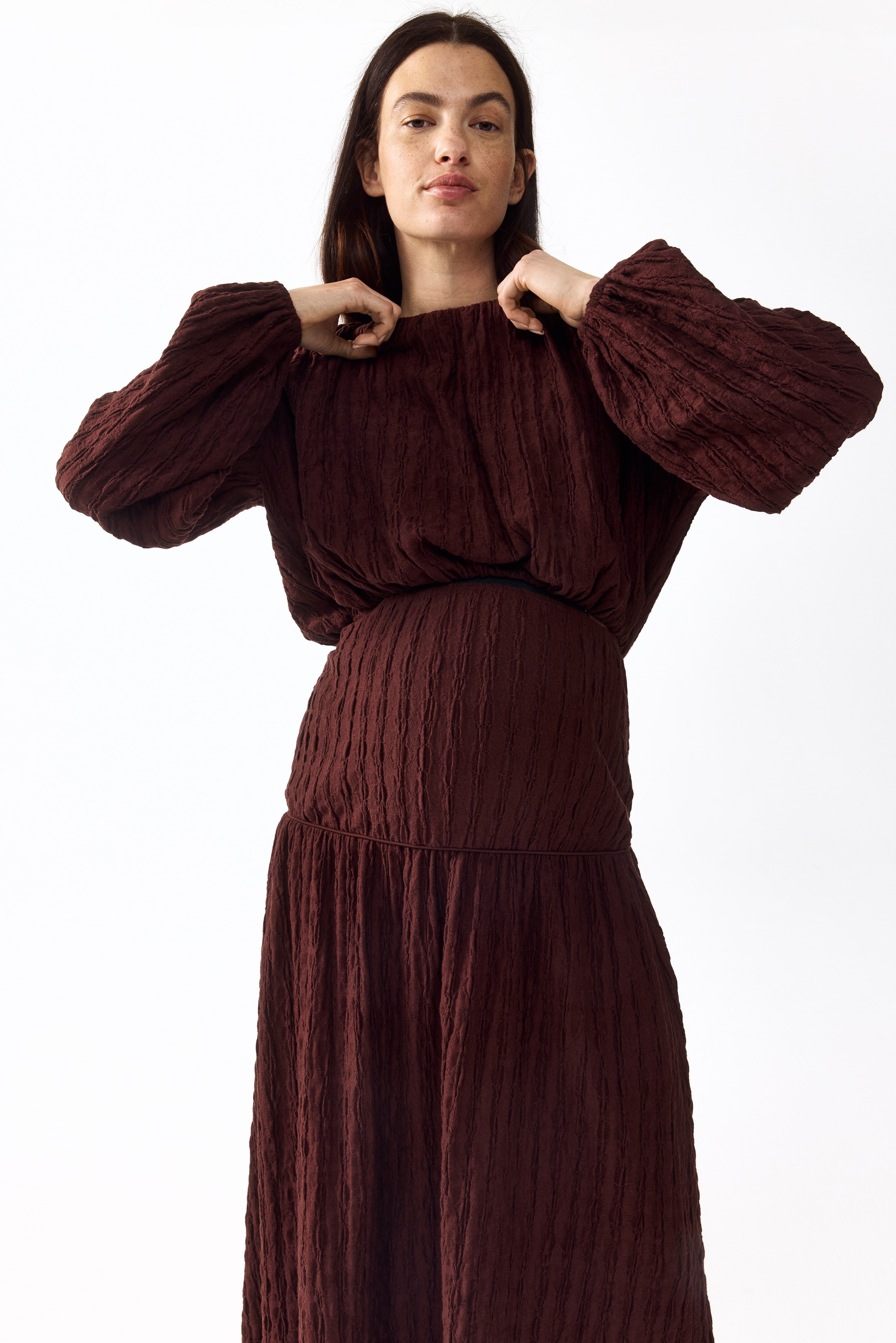 MAMA Balloon-Sleeved Top
