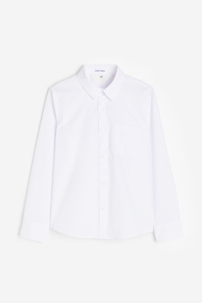 Camicia easy-iron - Bianco/Azzurro - 2