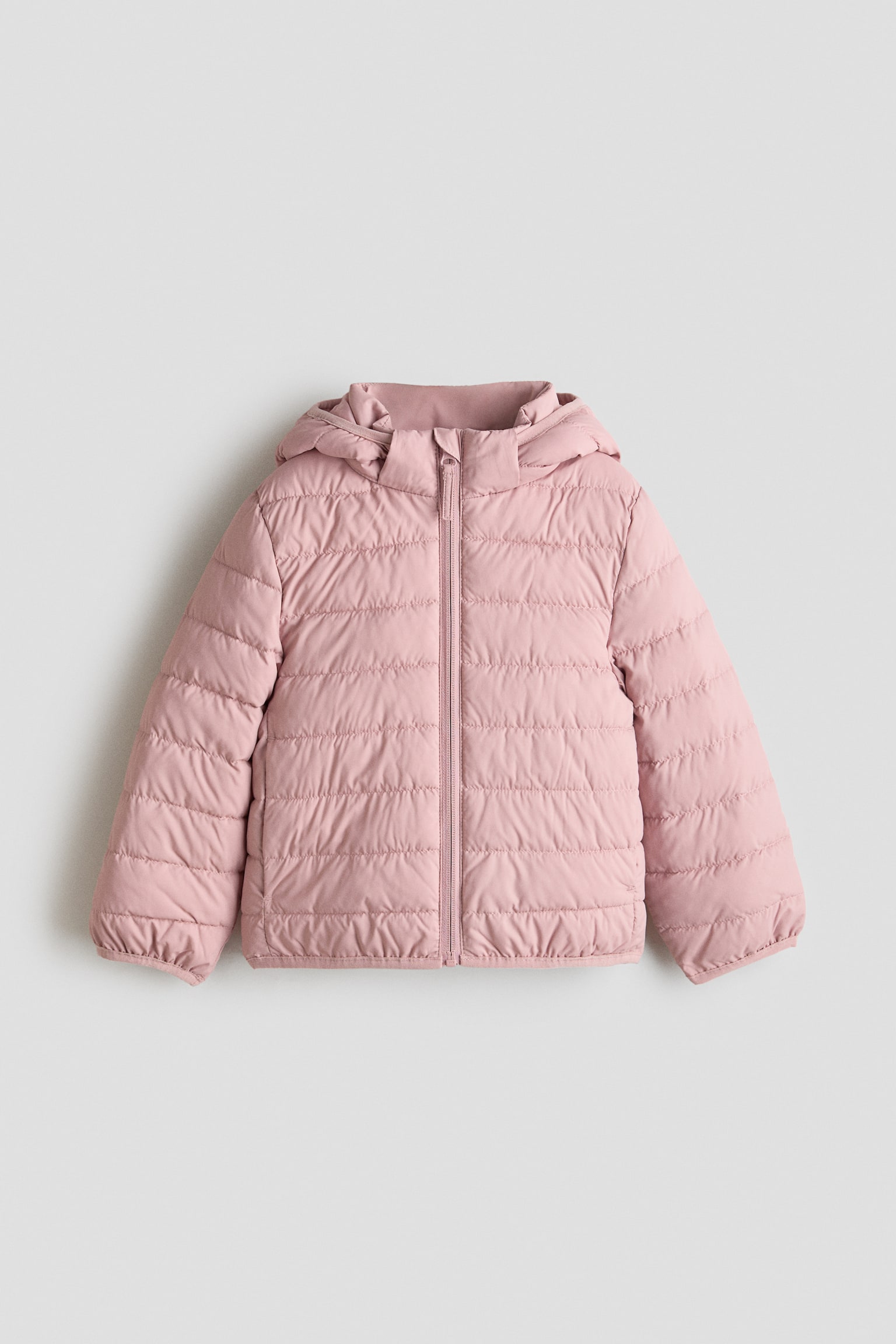 Water-Repellent Puffer Jacket - Dusty pink
