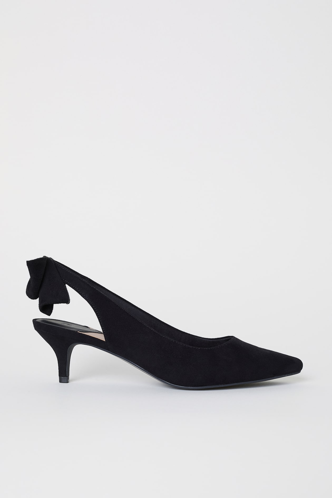 Slingbacks with a bow - High heel - Black - Ladies | H&M GB