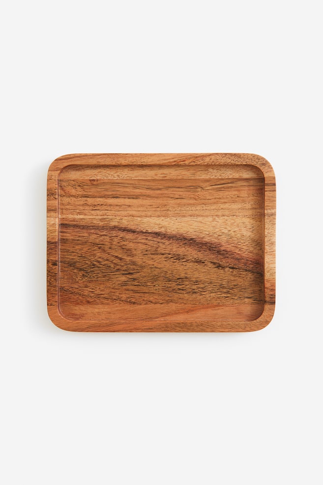 Small wooden tray - Wood/Acacia wood/Black - 1
