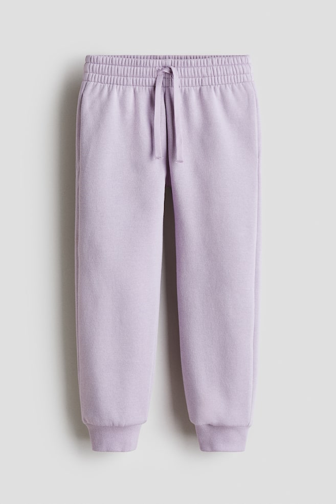 Brushed-inside joggers - Light purple/Bright pink/Dark grey/Hearts/Light beige/Light pink/Cherries/Pink/White/Hearts/White/Hearts/White/Hearts/Pink/Hearts/Heather purple/Hearts/Powder pink/Beige/Leopard print - 1