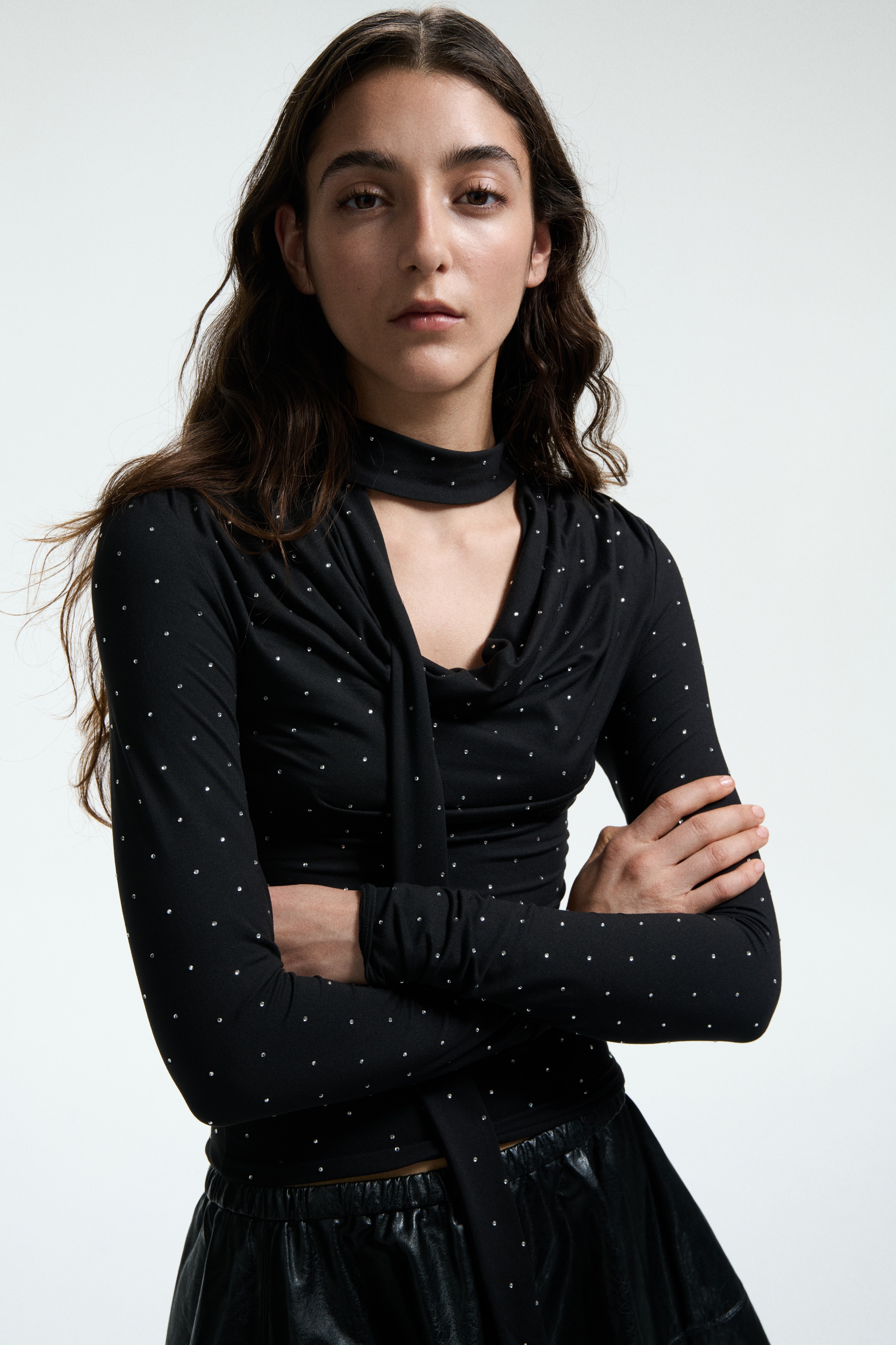 Scarf-detail top