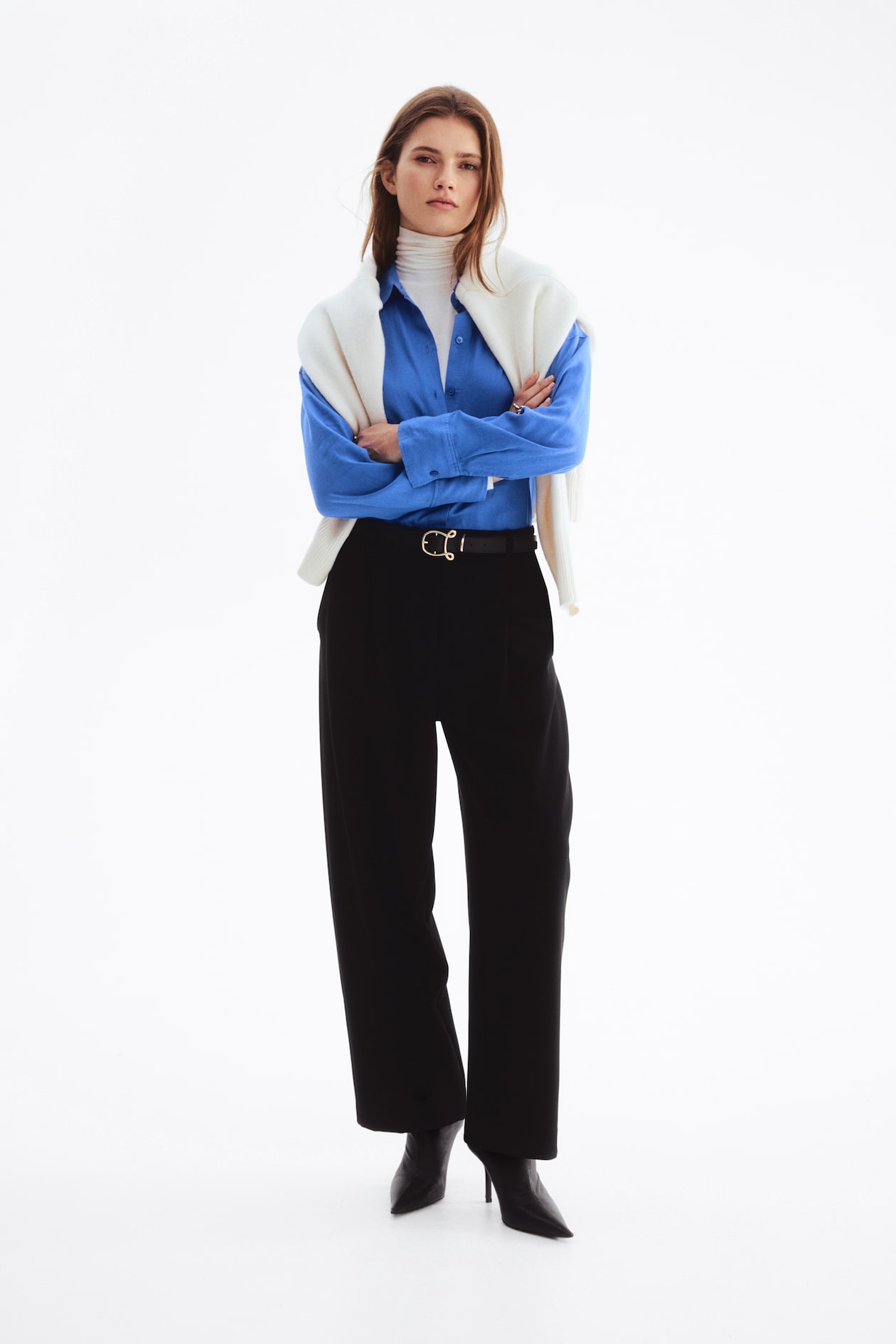 Oversized Linen-Blend Shirt - image 3