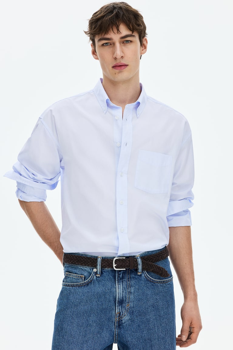 Košulja od pamučnog puplina Relaxed Fit