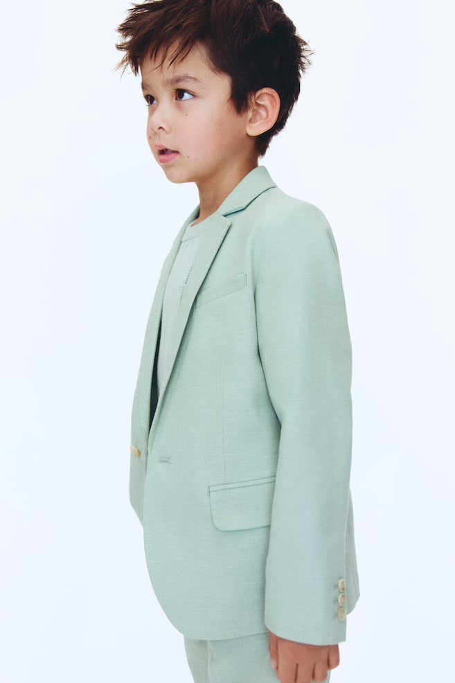 Single-breasted Jacket-Mint green - 5