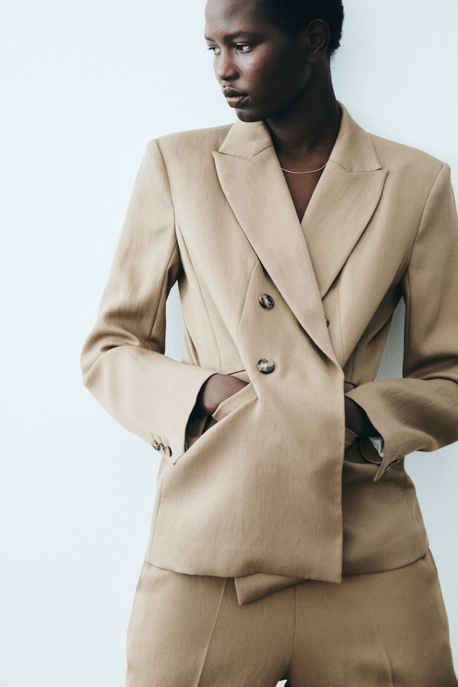 בלייזר - בז' כהה/חום כהה/כחול/בז' בהיר - 5