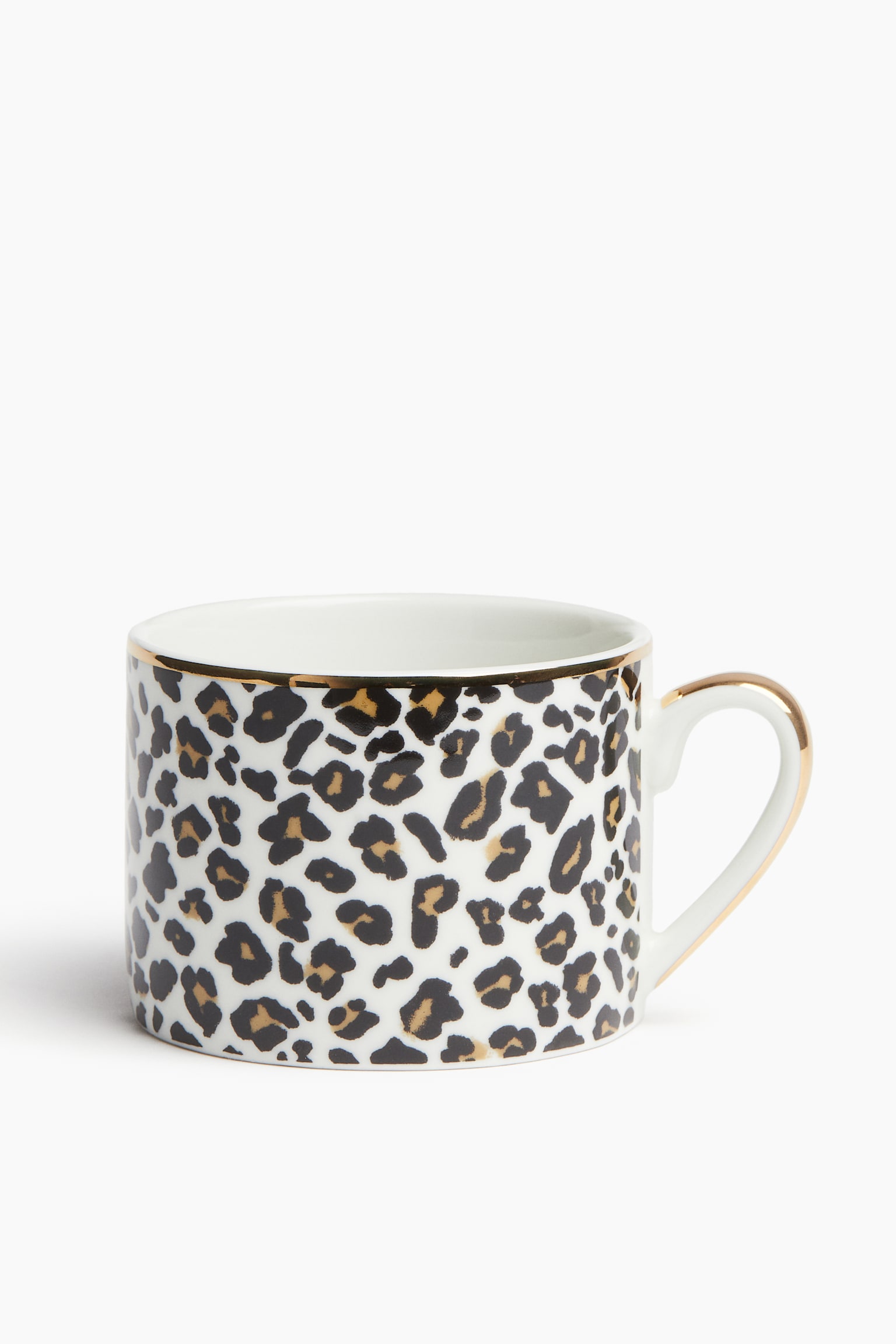 Porcelain cup - White/Leopard print/Black/Patterned/Light beige/Patterned/Light dusty pink/White/Striped/Black - 1