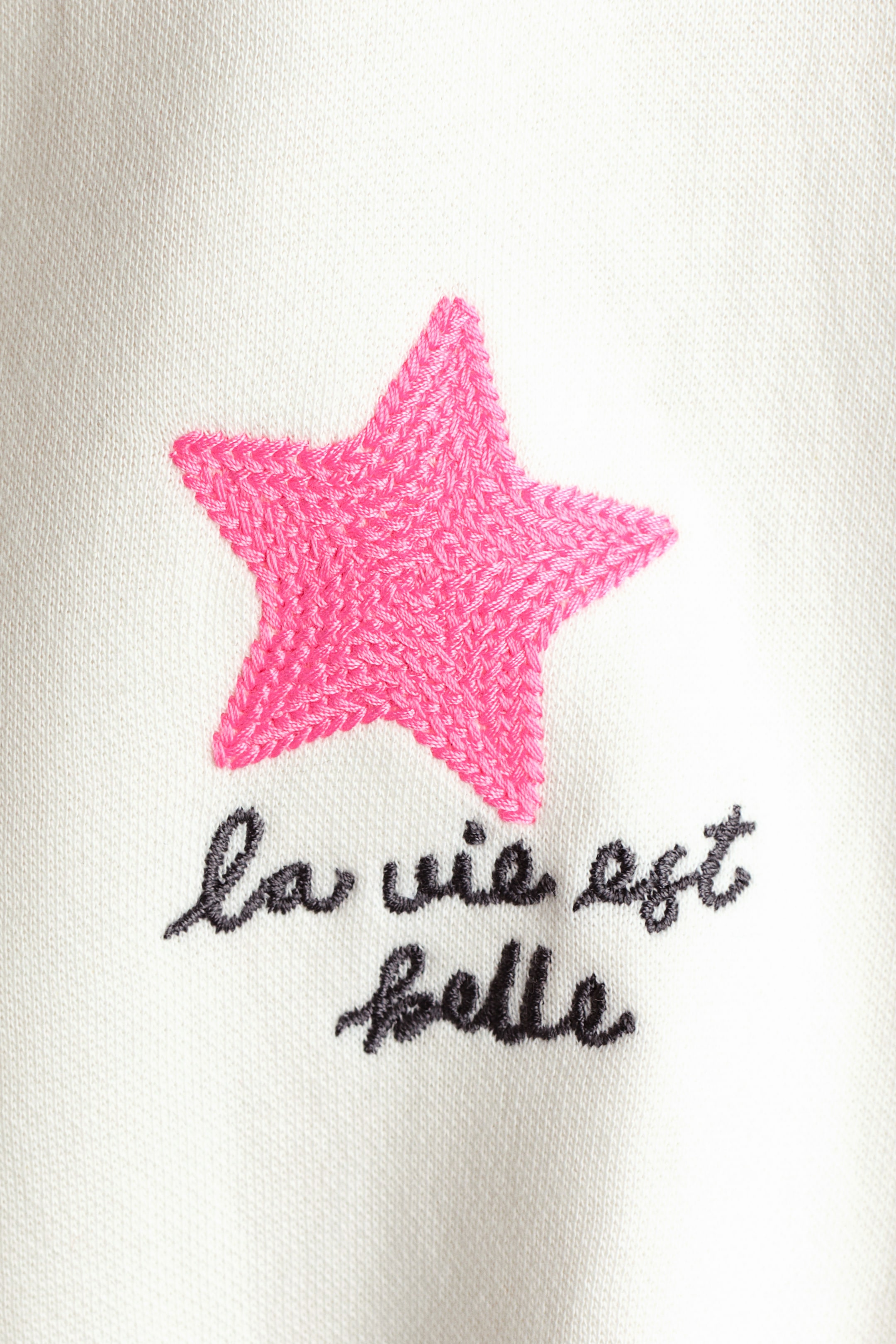 Motif-Detail Brushed-Inside Sweatshirt