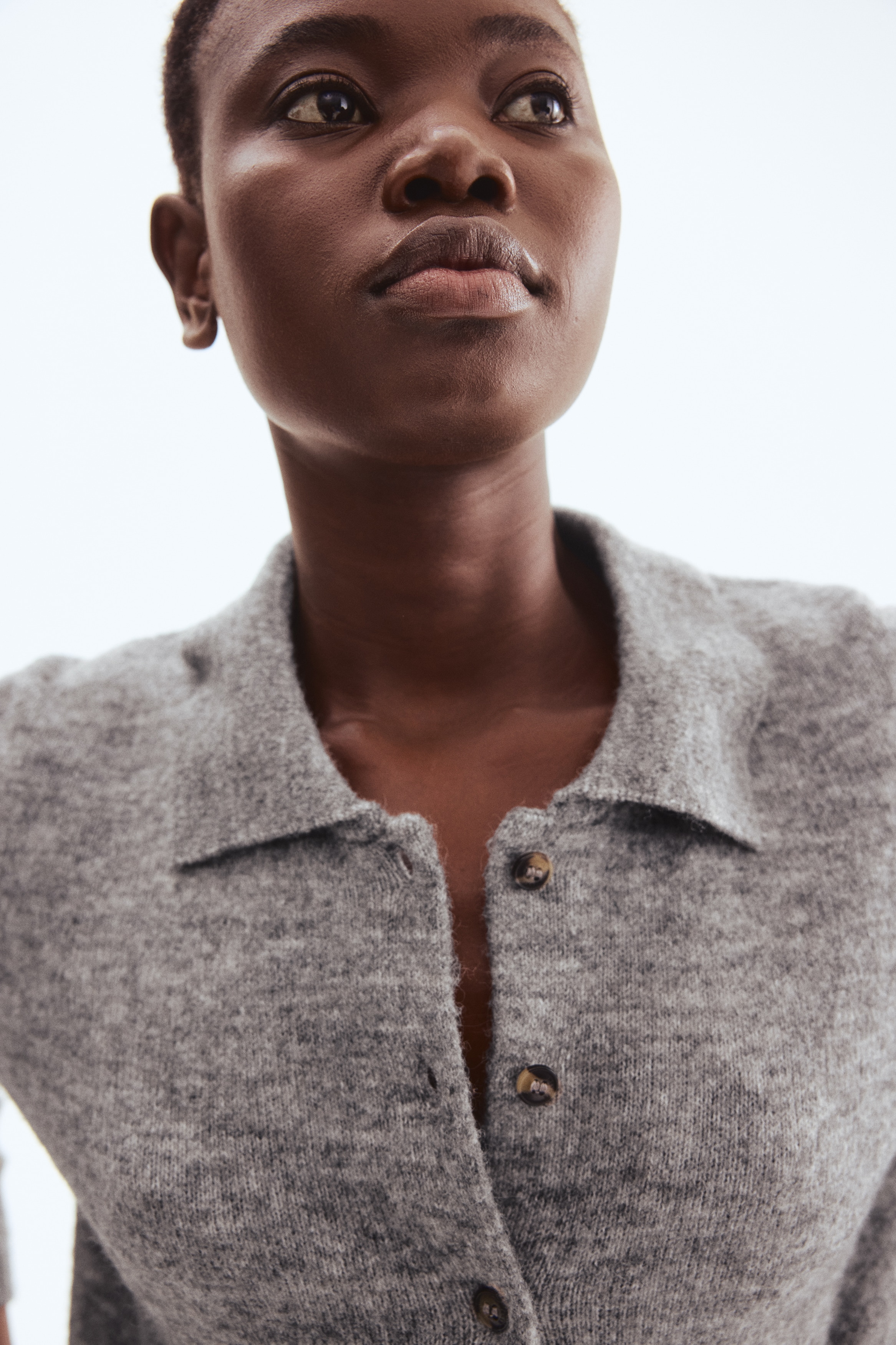 Collared cardigan