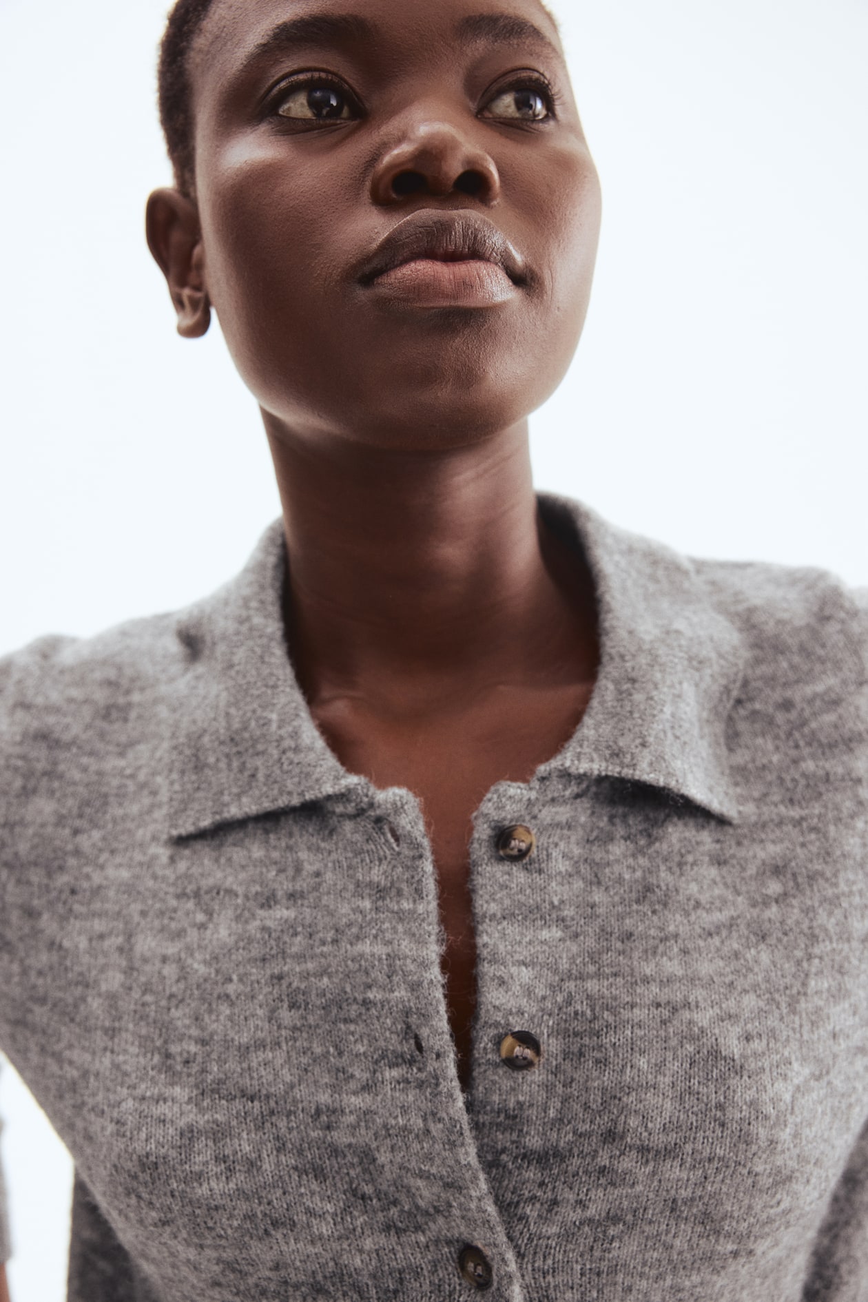 Cardigan with Collar - image 2