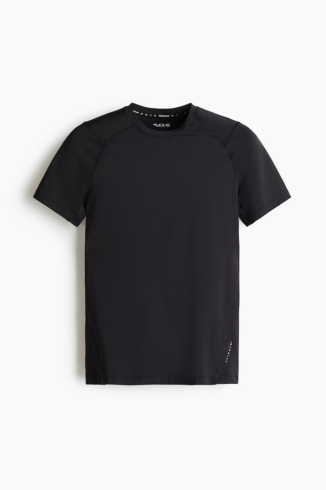Playera deportiva Compression Fit con DryMove™ - Negro/Blanco - 1