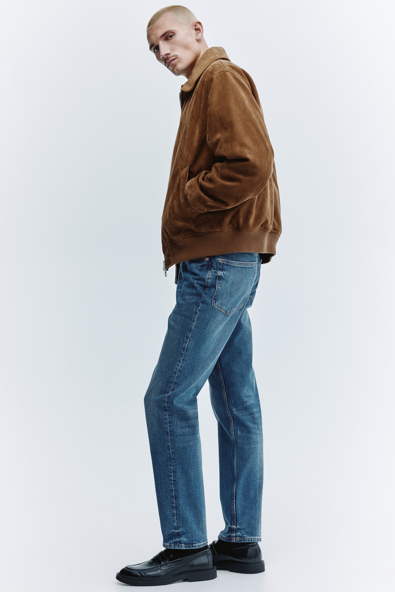 Slim jeans - כחול ביניים/שחור/כחול כהה/אפור - 5