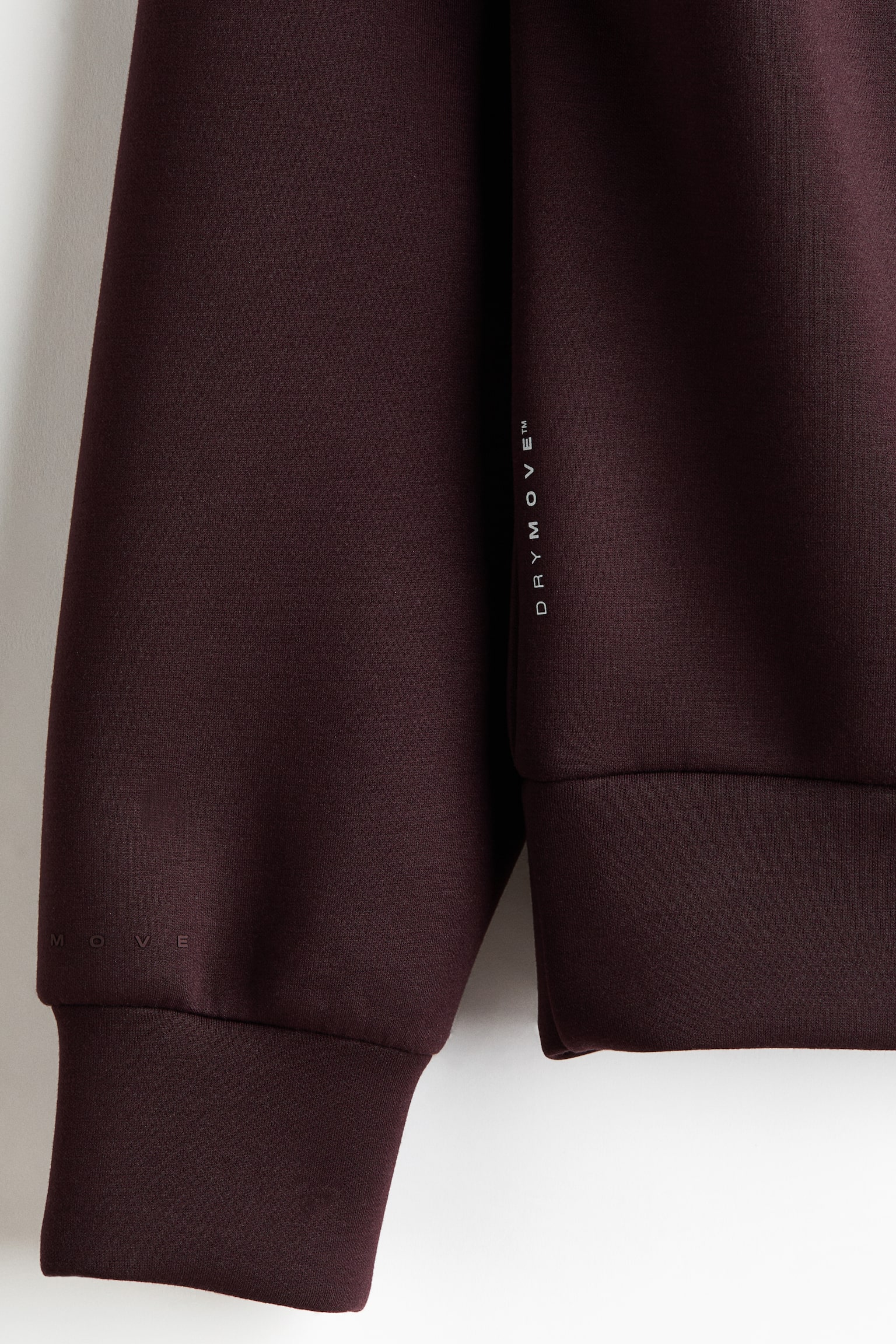 Oversized Fit Sports hoodie with DryMove™ - Dark brown/Beige/Black - 5