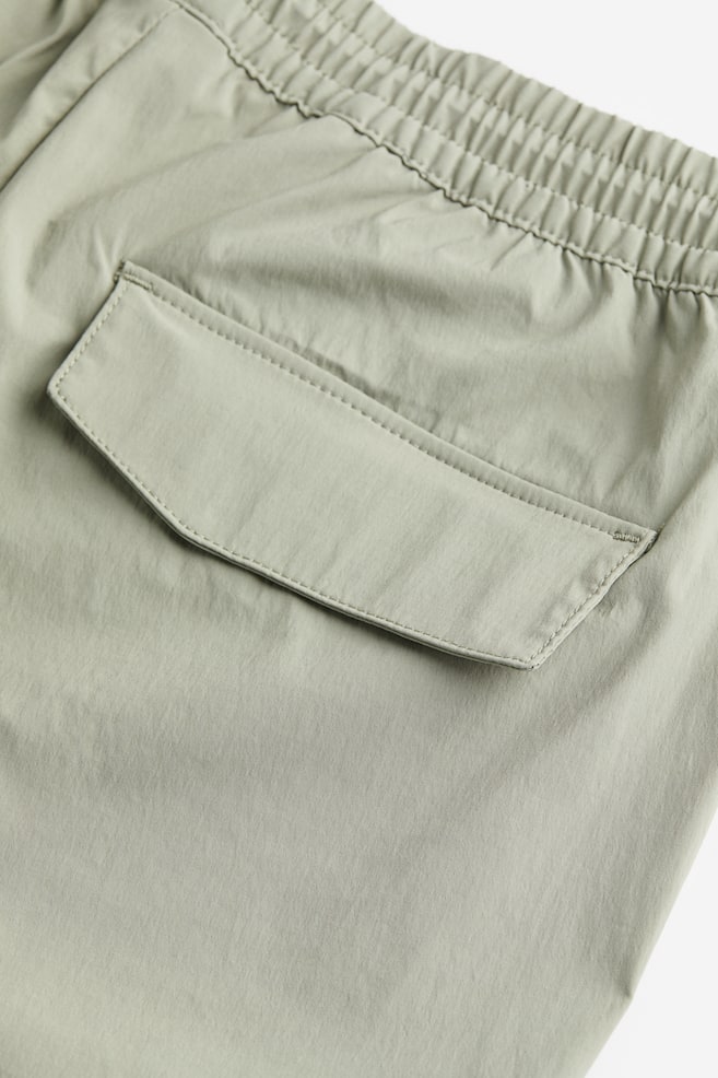 Relaxed Fit Nylon cargo trousers - Light sage green/Black - 8
