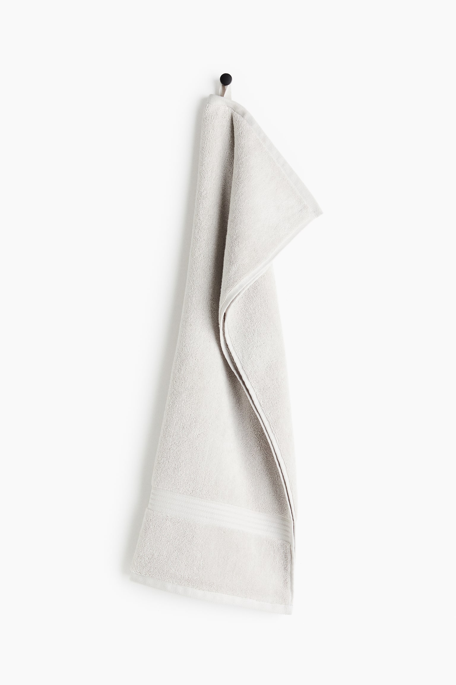 Egyptian cotton hand towel - Light grey/White/Light beige