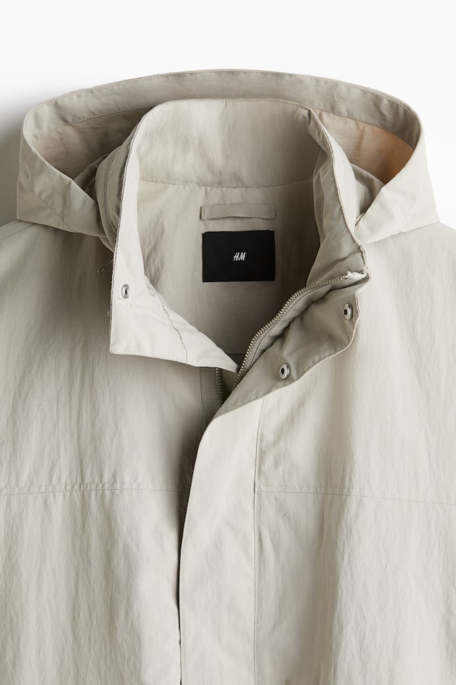 Regular-Fit Water-Repellent Parka - Light beige/Navy blue - 2