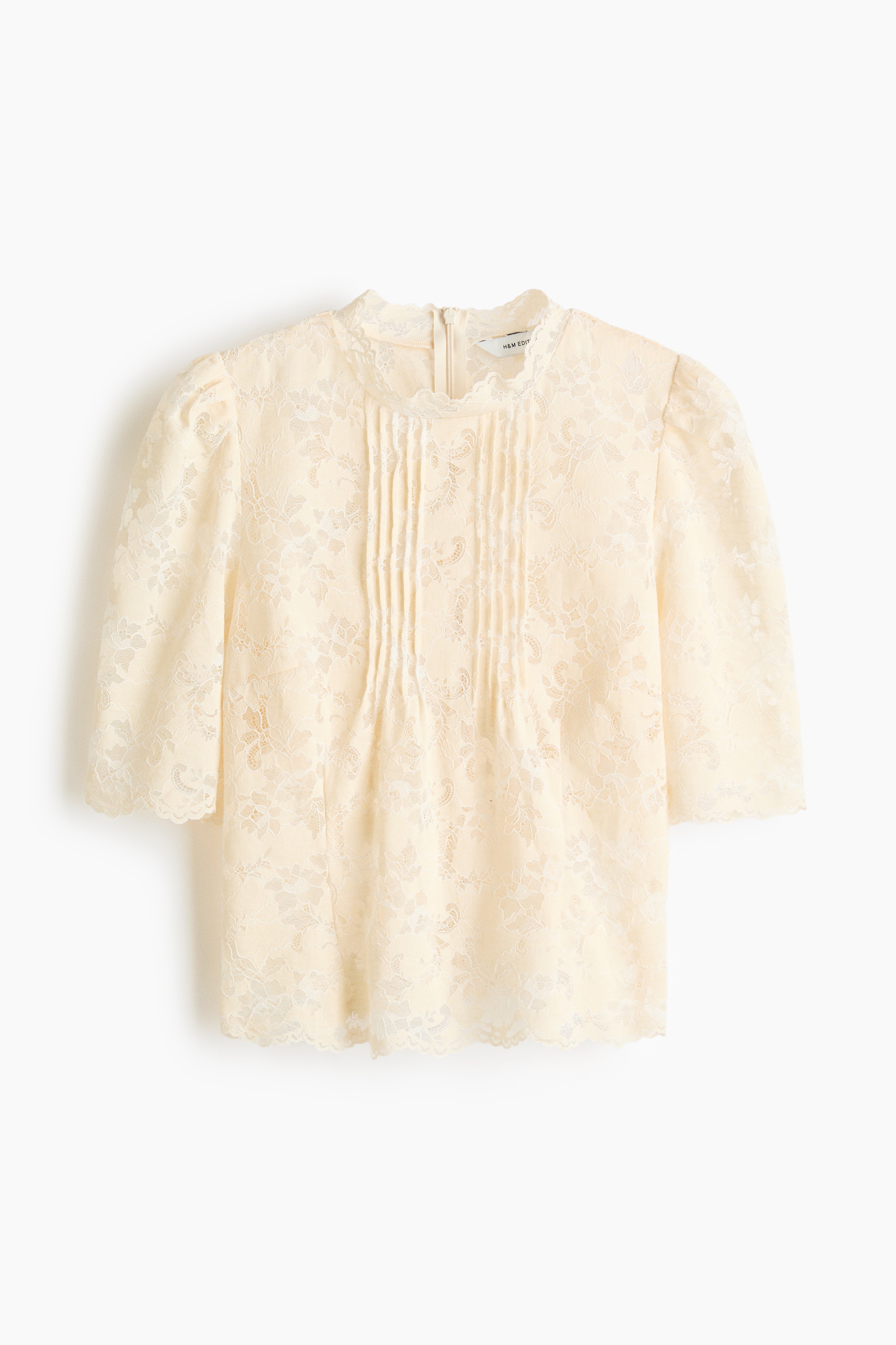 Haut en dentelle - Crème