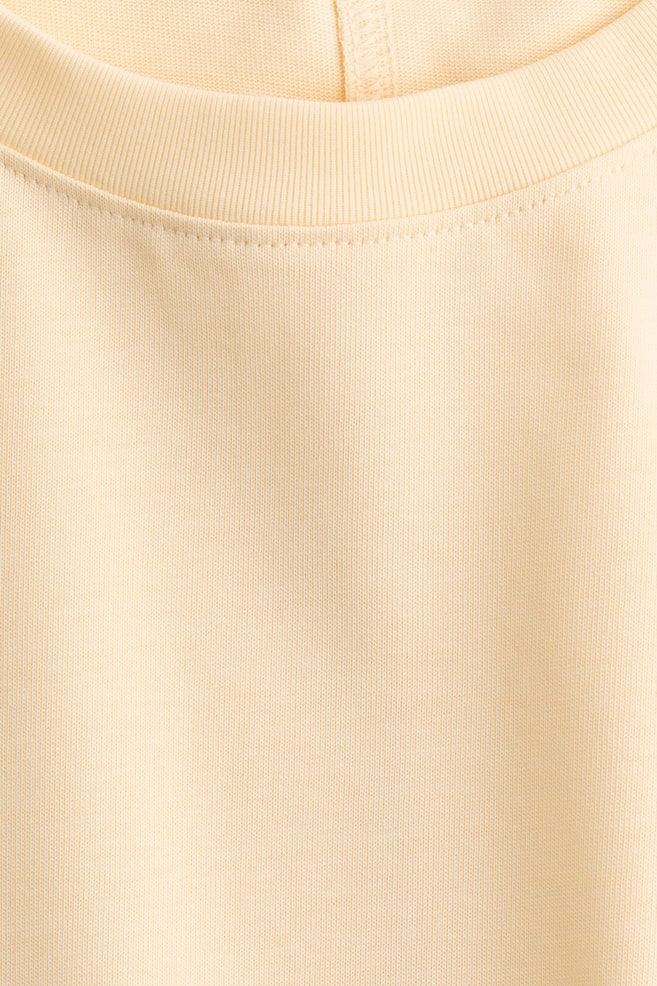 Camiseta en algodón pima-Amarillo claro - 5