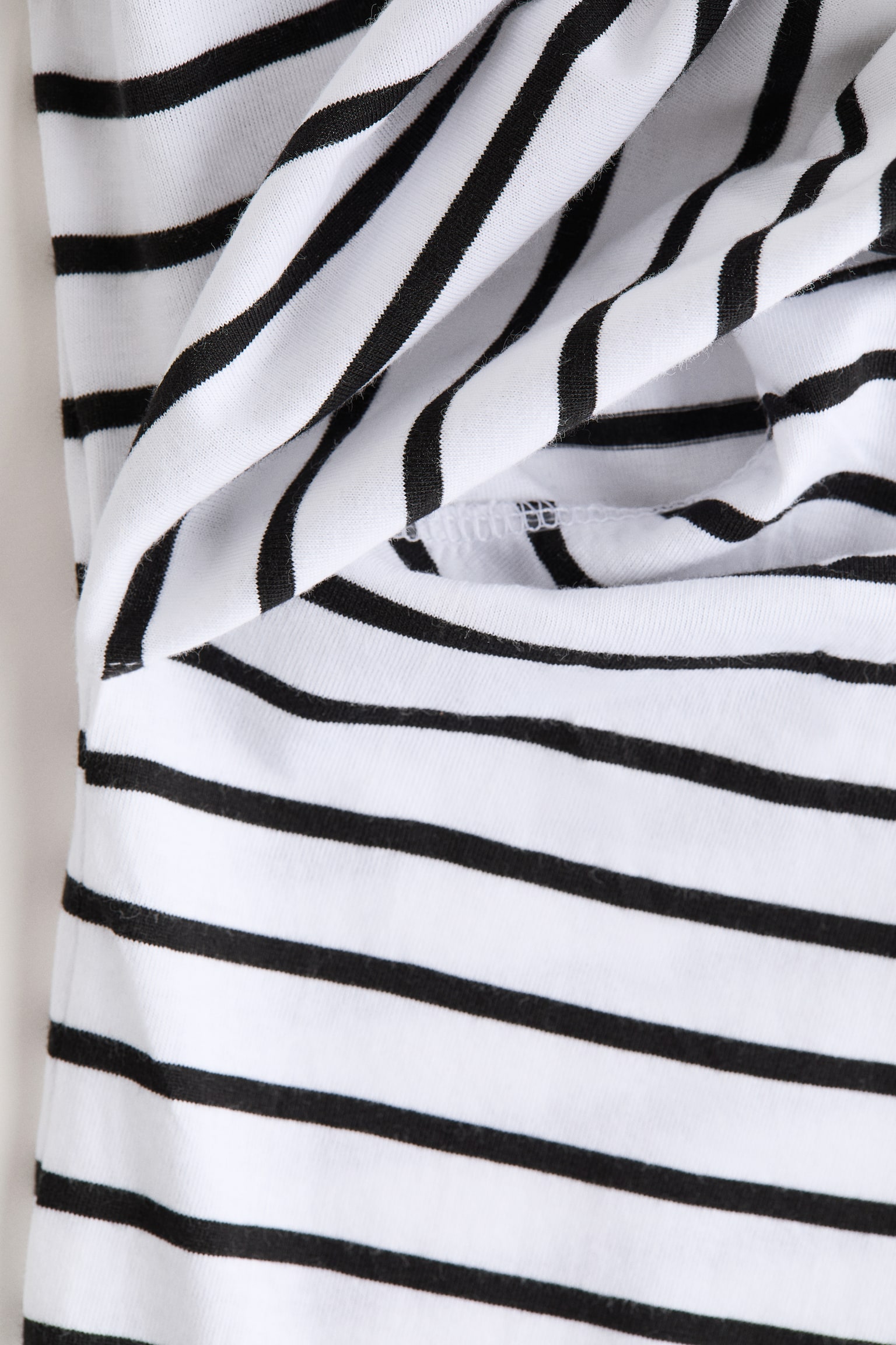 MAMA Camisola de amamentação em algodão - Branco/Riscas/Branco/Riscas vermelhas/Branco/Riscas pretas/Preto/Branco - 7