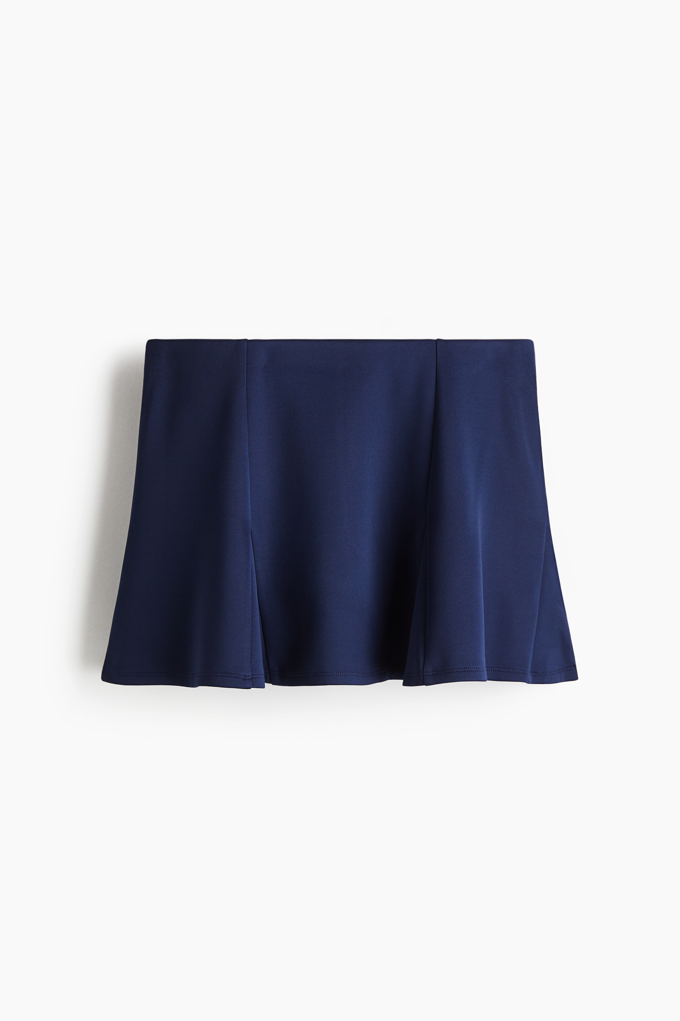 Pleated scuba skort - Dark blue/Black