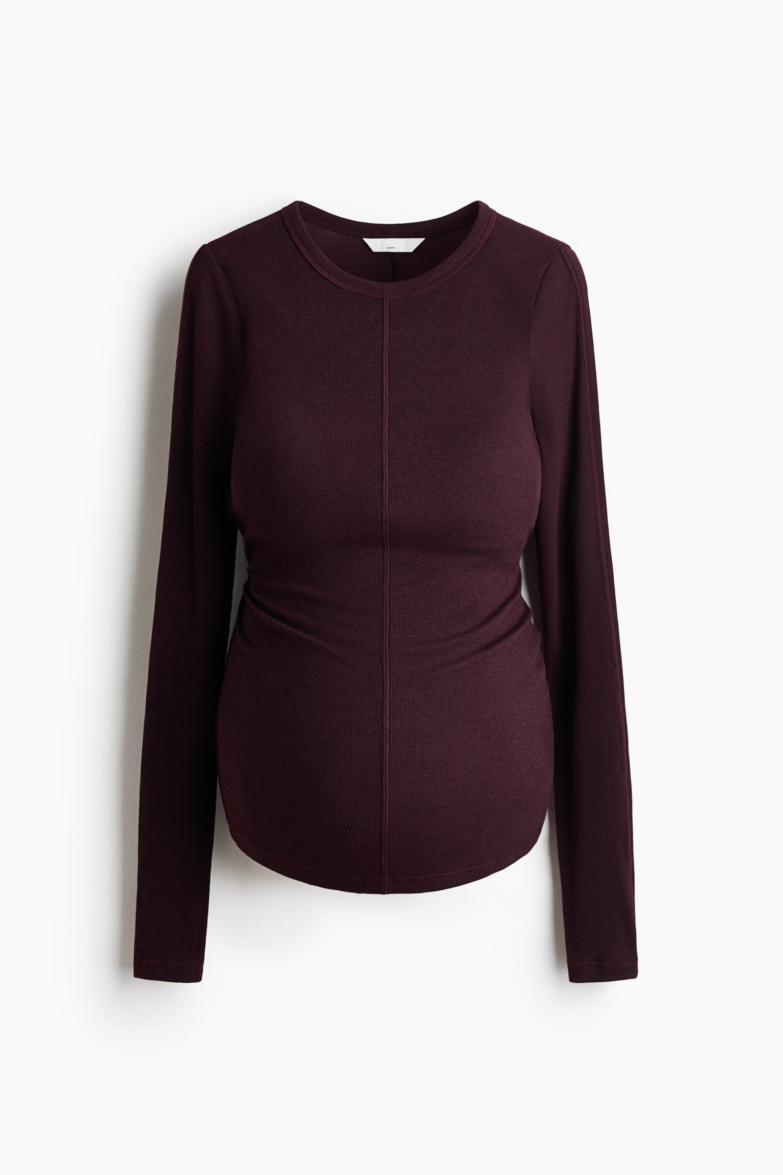 Женские комплекты H&M Mama 2-Piece Ribbed Jersey Set, цвет: Бордовый — фото 6