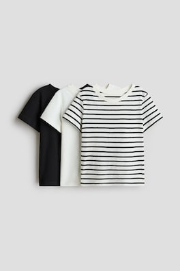 3-pack T-shirt i bomull