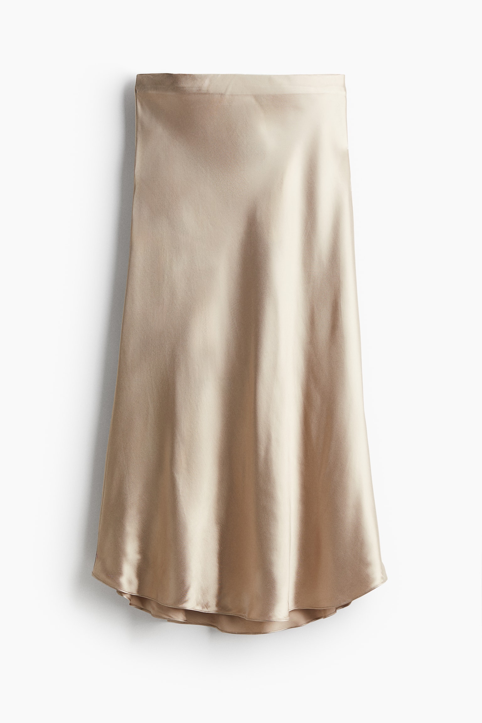 Satin skirt - Beige - 2