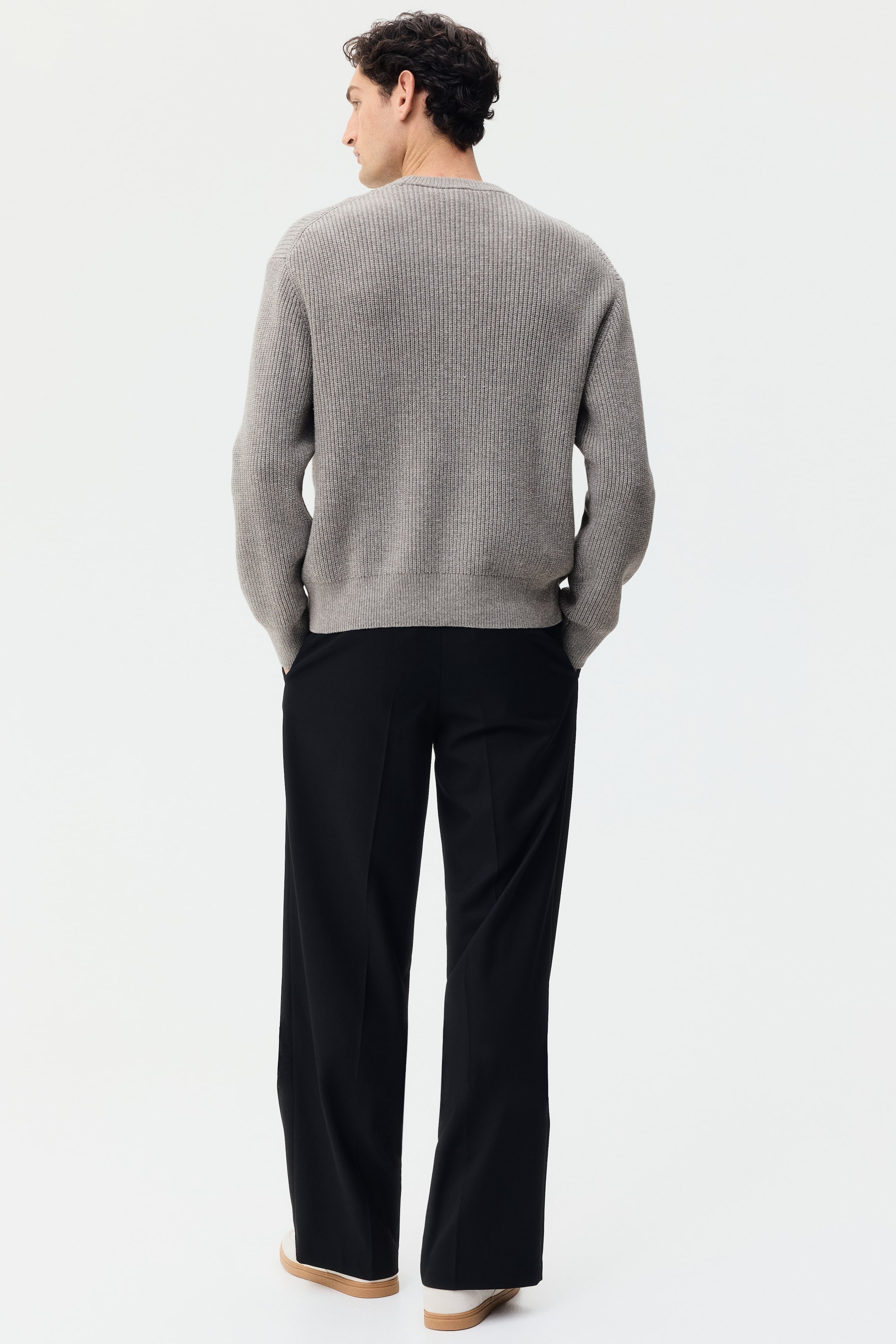 View larger image: Relaxed Fit Knitted jumper - Mole - Men | H&M IN 5