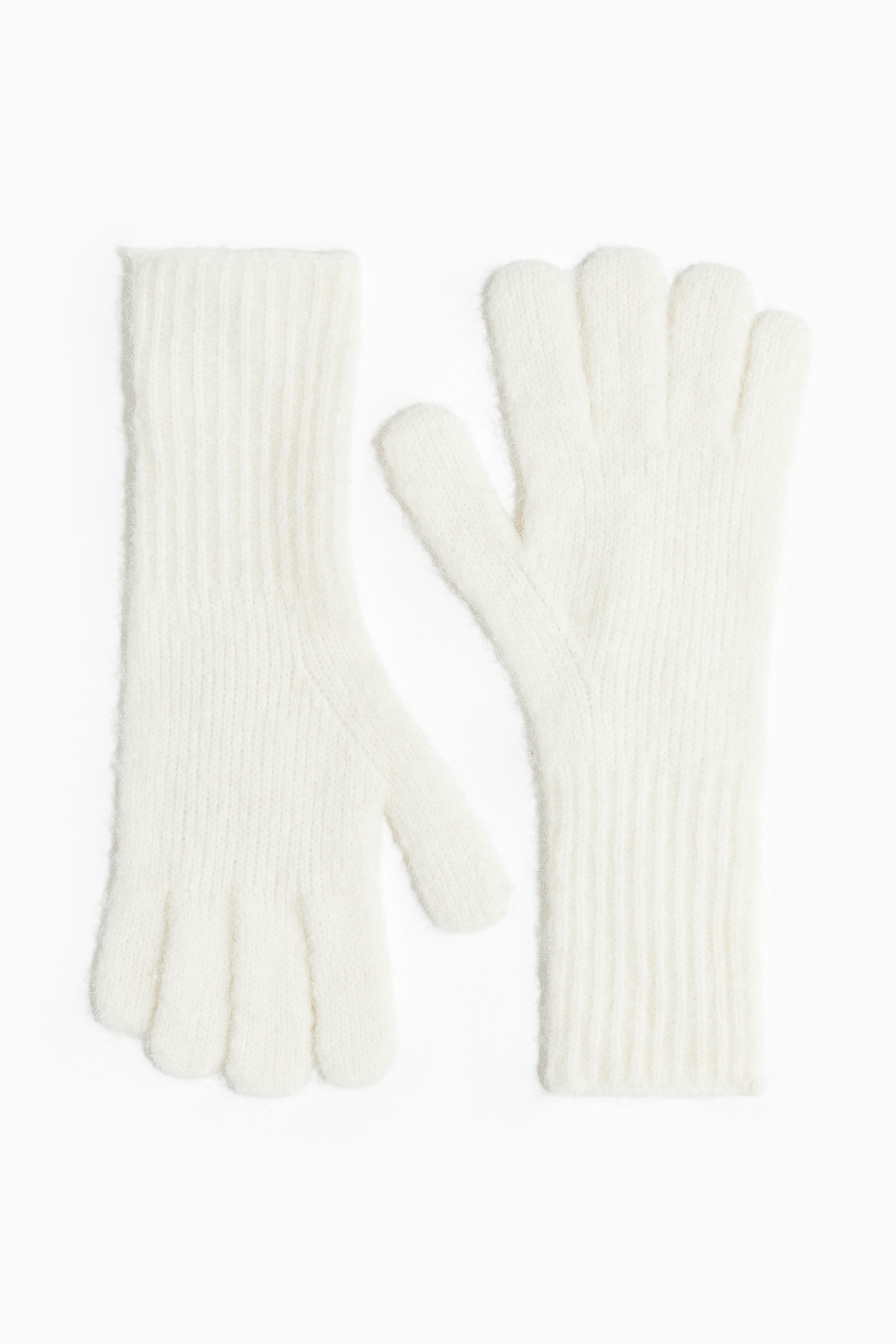 H & M - ニット手袋 - ホワイト