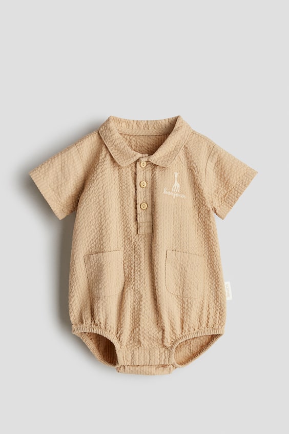 Детские комбинезоны H&M Cotton Seersucker Romper Suit