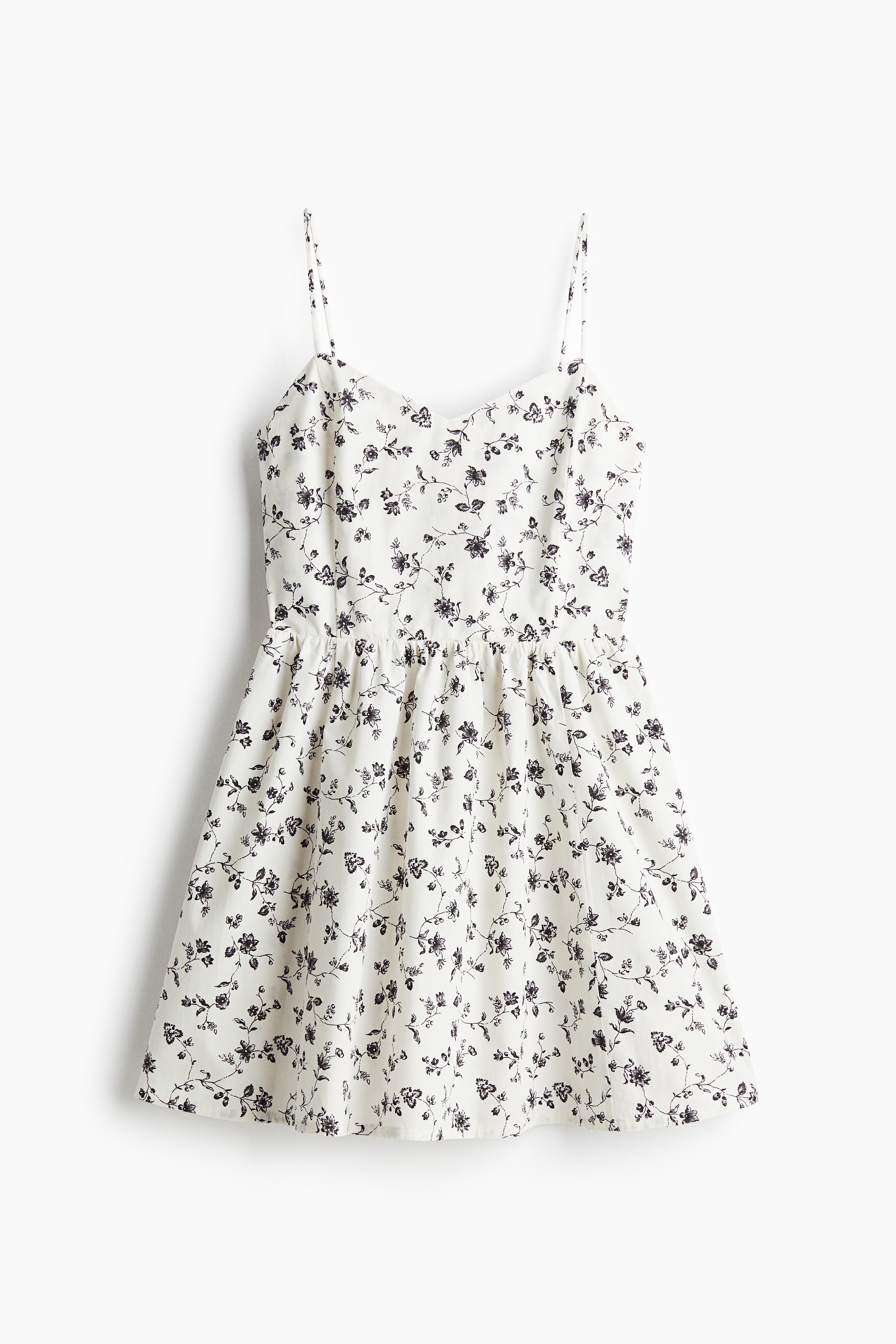 Kloş Etekli ve Pamuklu Elbise - Beyaz/Çiçekli/Siyah/Çiçekli/Beyaz/Portakallar/Beyaz/Mavi çiçekli/Açık sarı