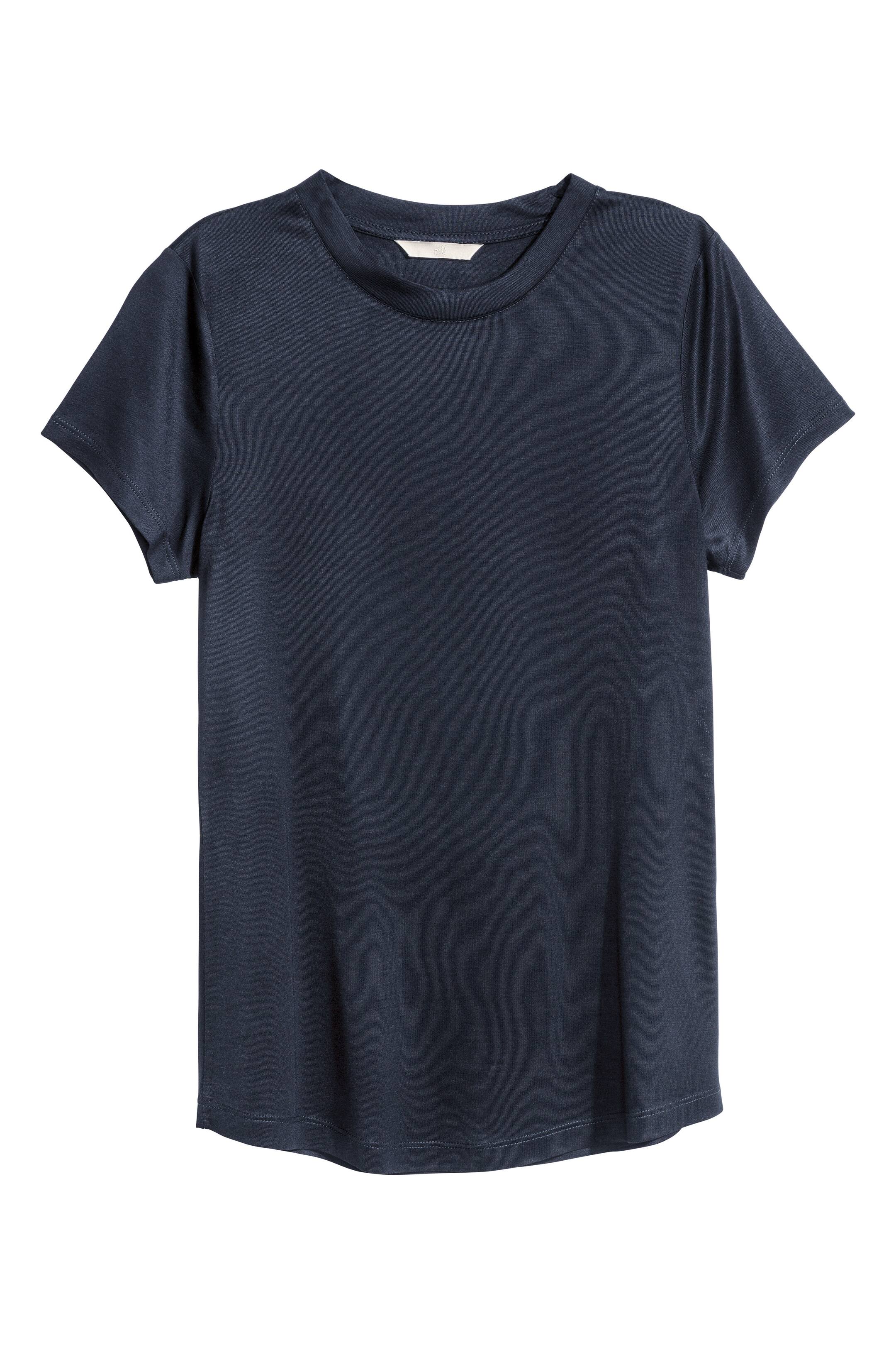 Agrandir l'image: Top en jersey - Bleu foncé - FEMME | H&M FR 1