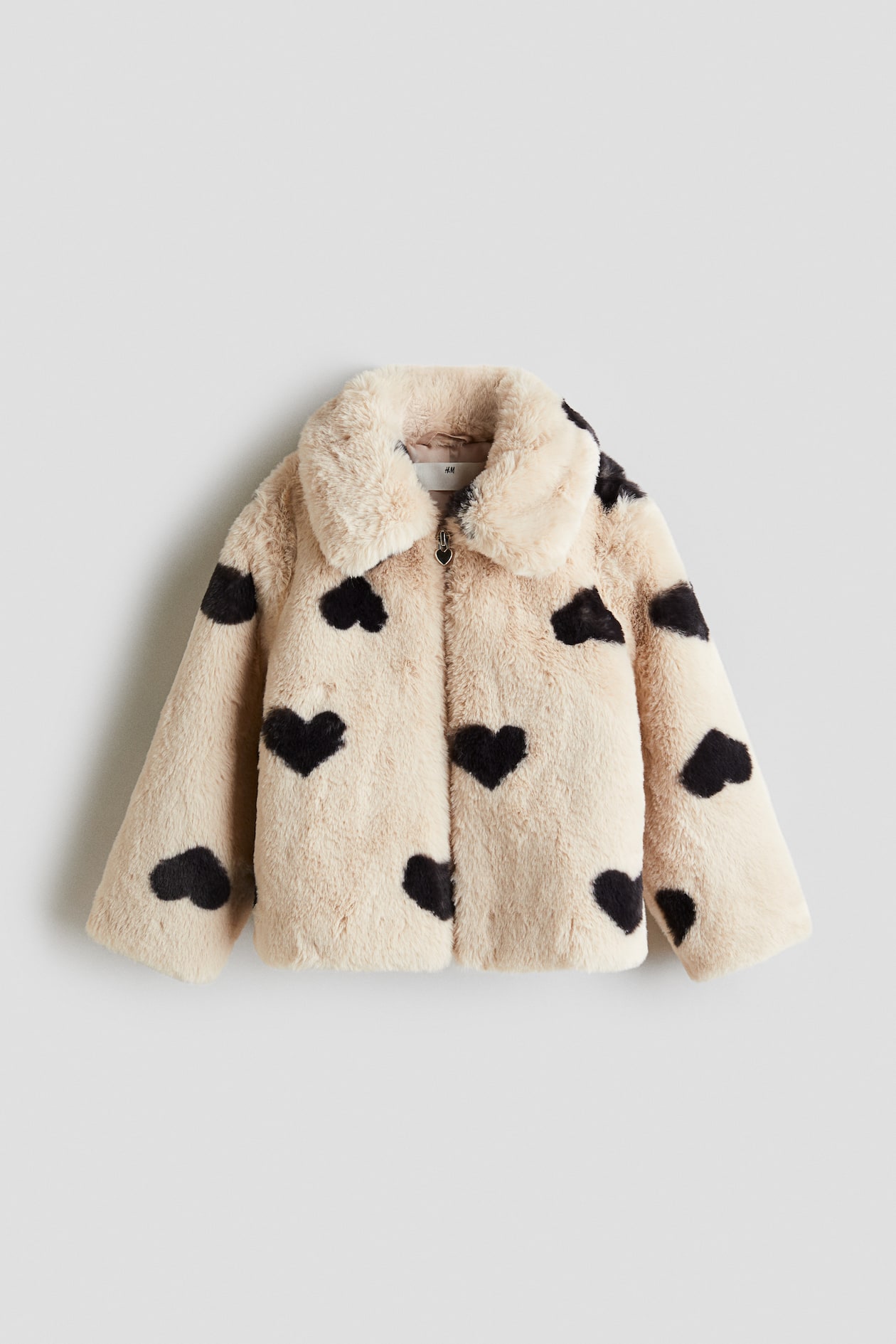 フラッフィジャケット - ライトベージュ／ハート - Kids | H&M JP