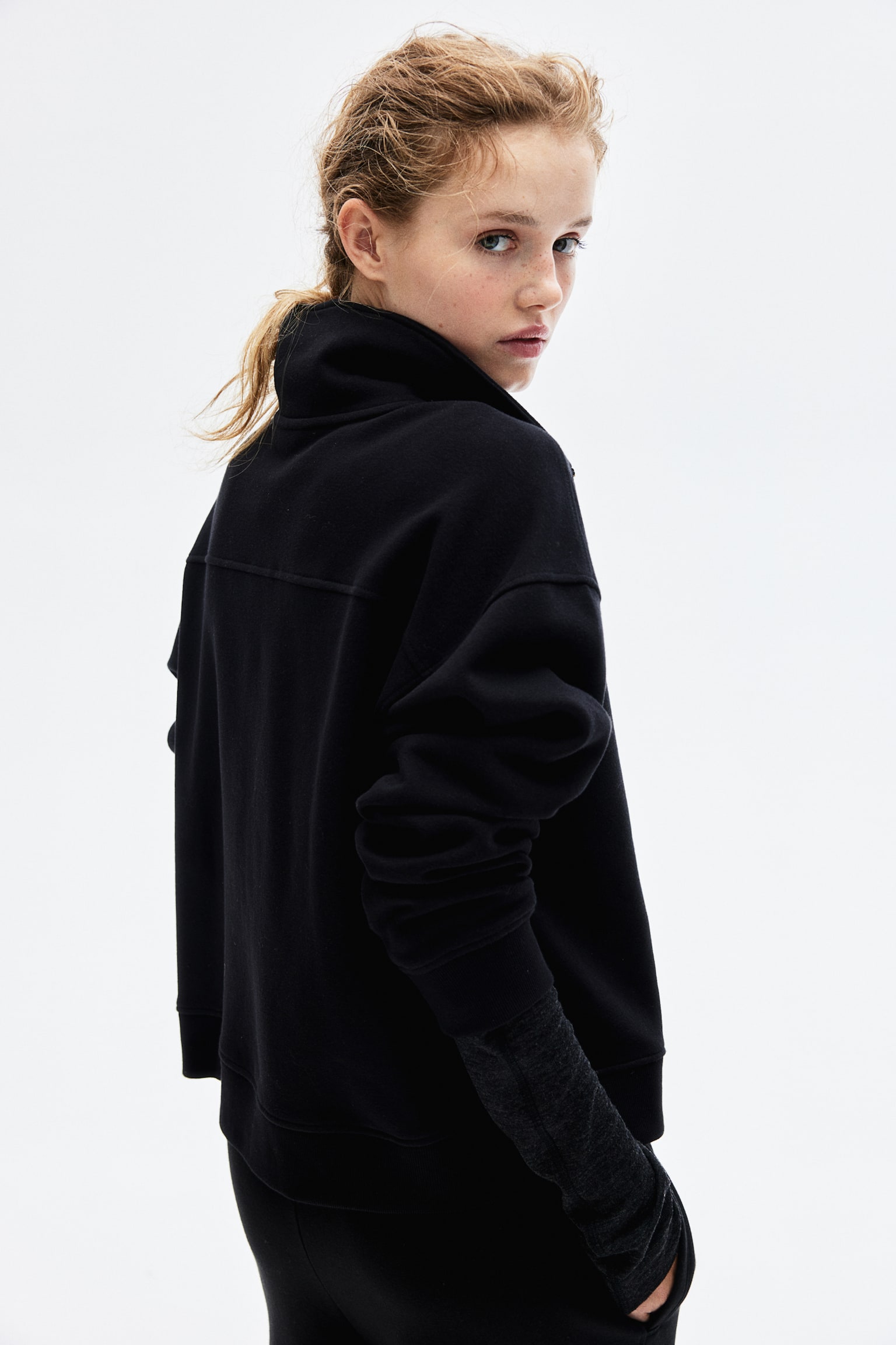 Zip-top sweatshirt - Black/New York - 3