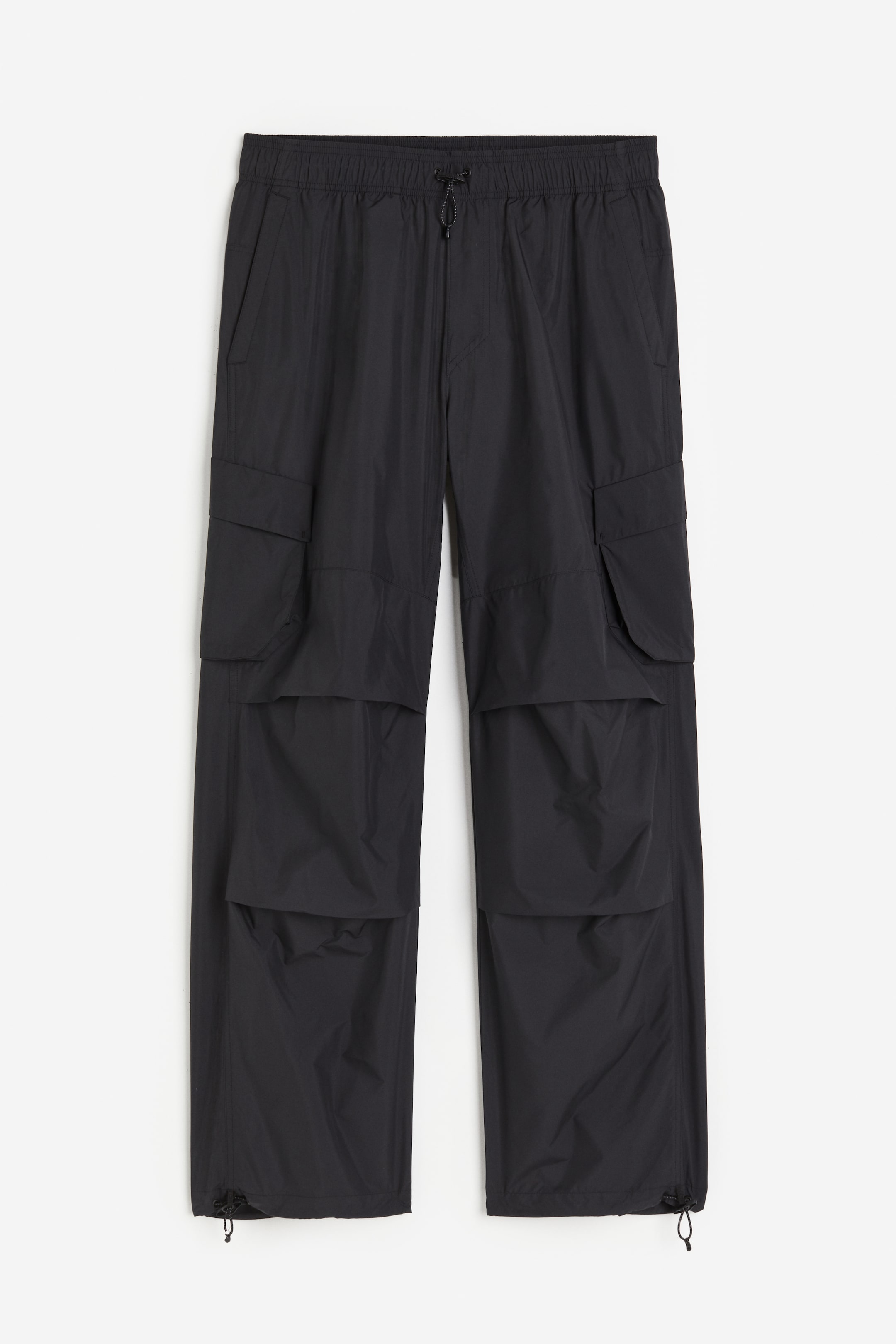 Parachutebyxa i cargostil Relaxed Fit - Svart - HERR | H&M SE 4