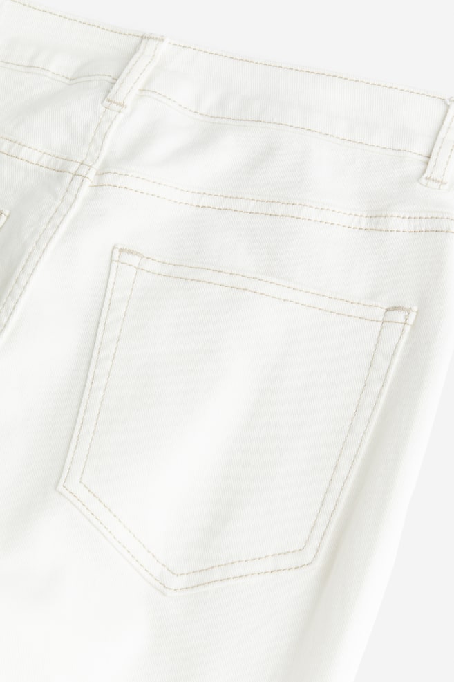 Flared twill trousers - White/Black/Dark grey/Light beige - 5