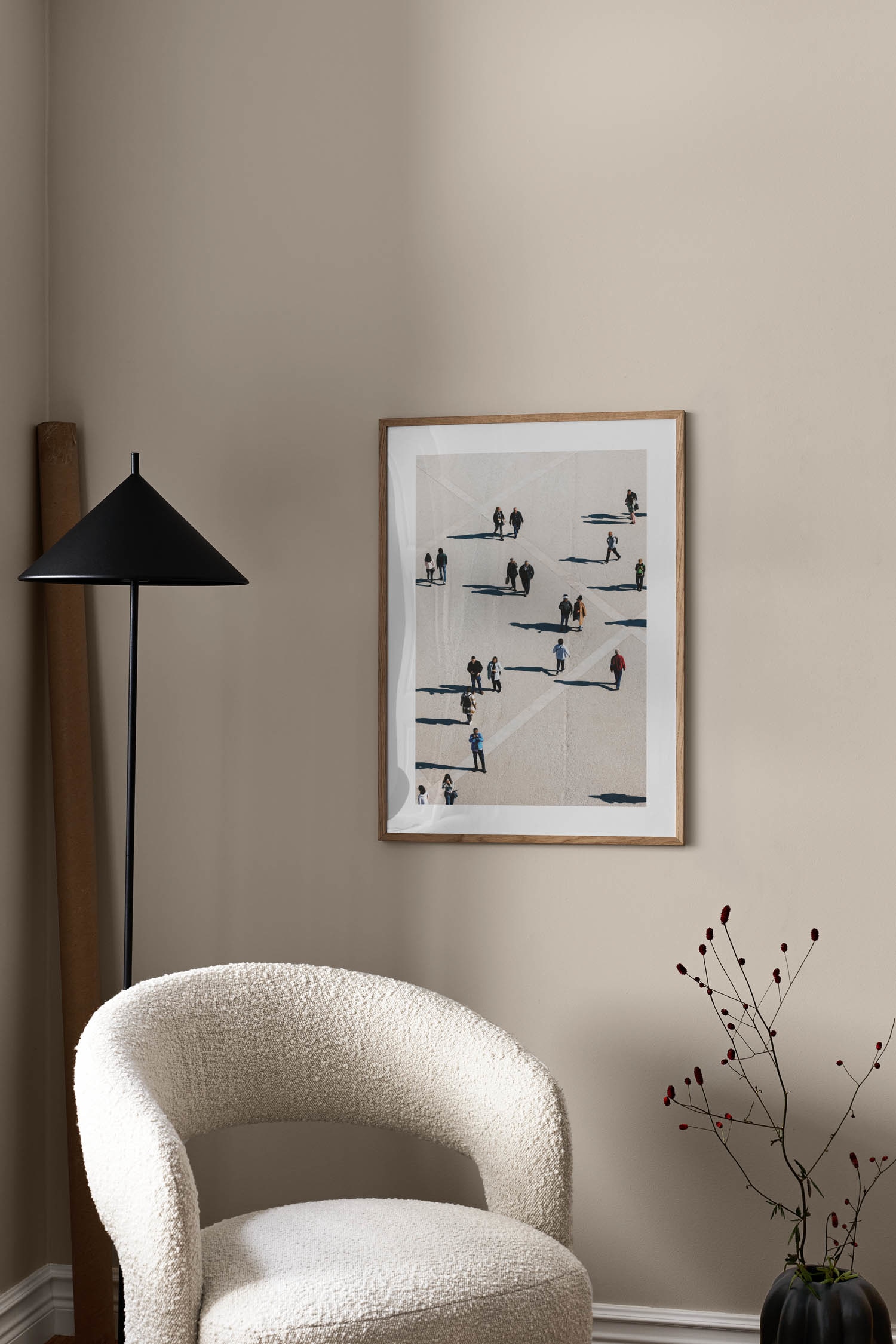 Crossing Paths Juliste - Harmaa