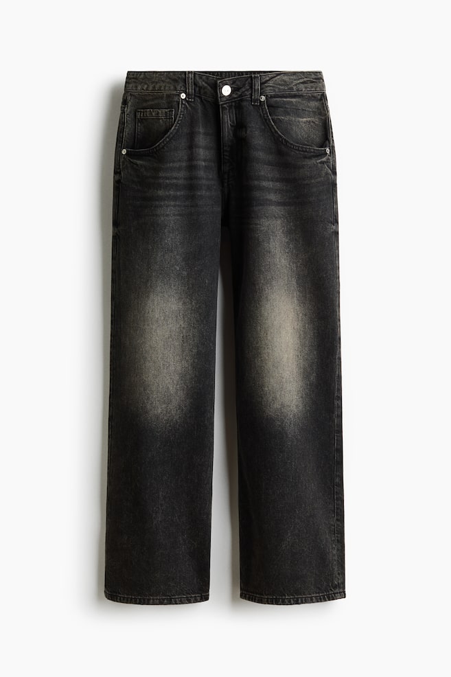 Baggy Low Waist Jeans - Dark denim grey/Denim blue - 1
