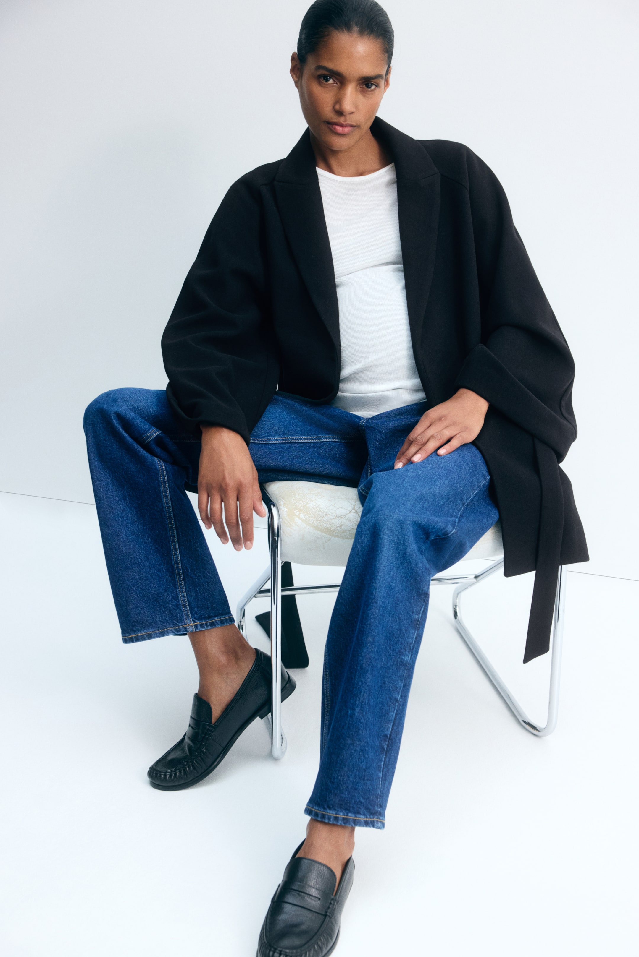 MAMA Tie-Belt Coat