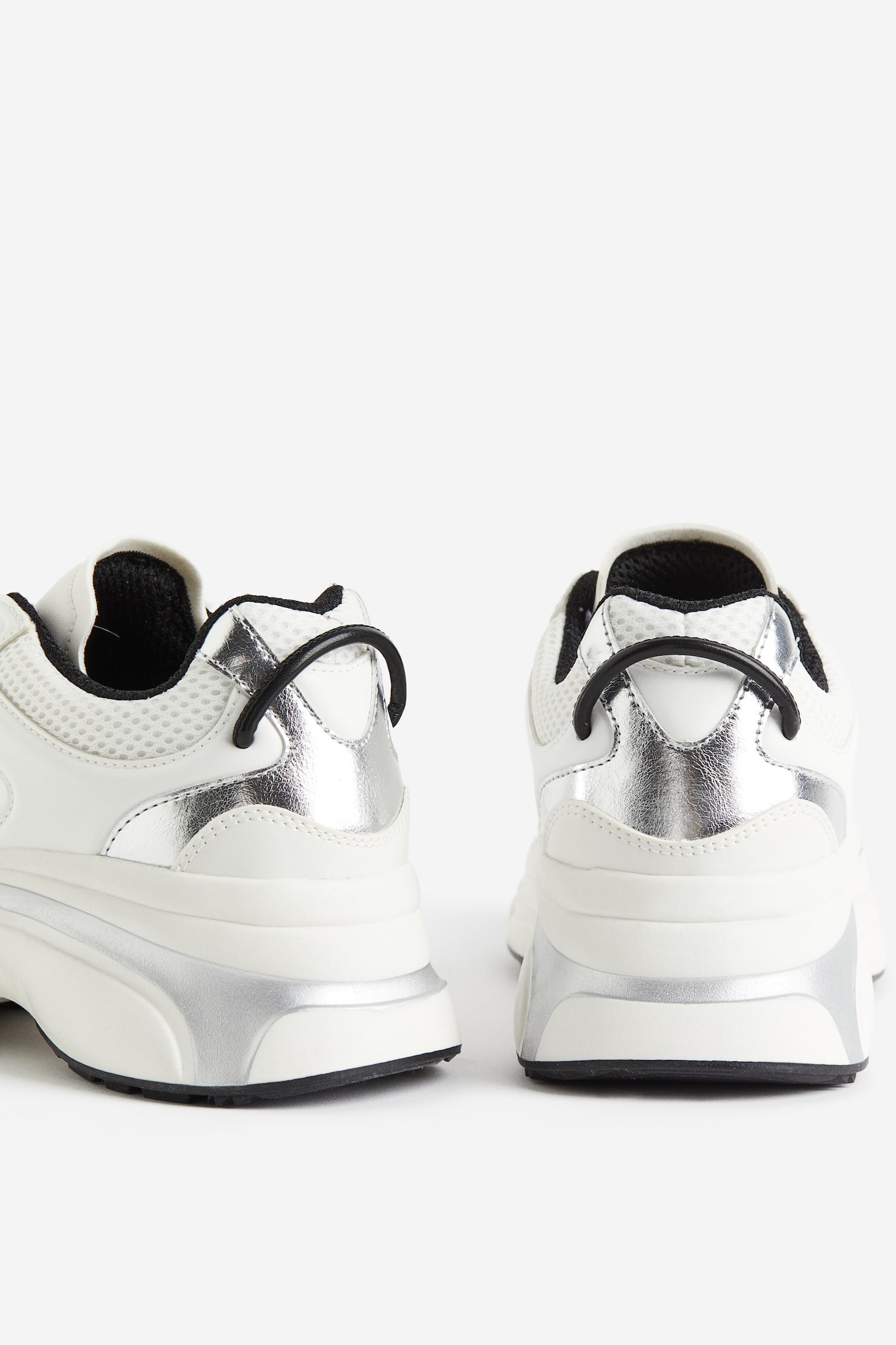 Chunky Sneakers - White/Silver colour/White - 5